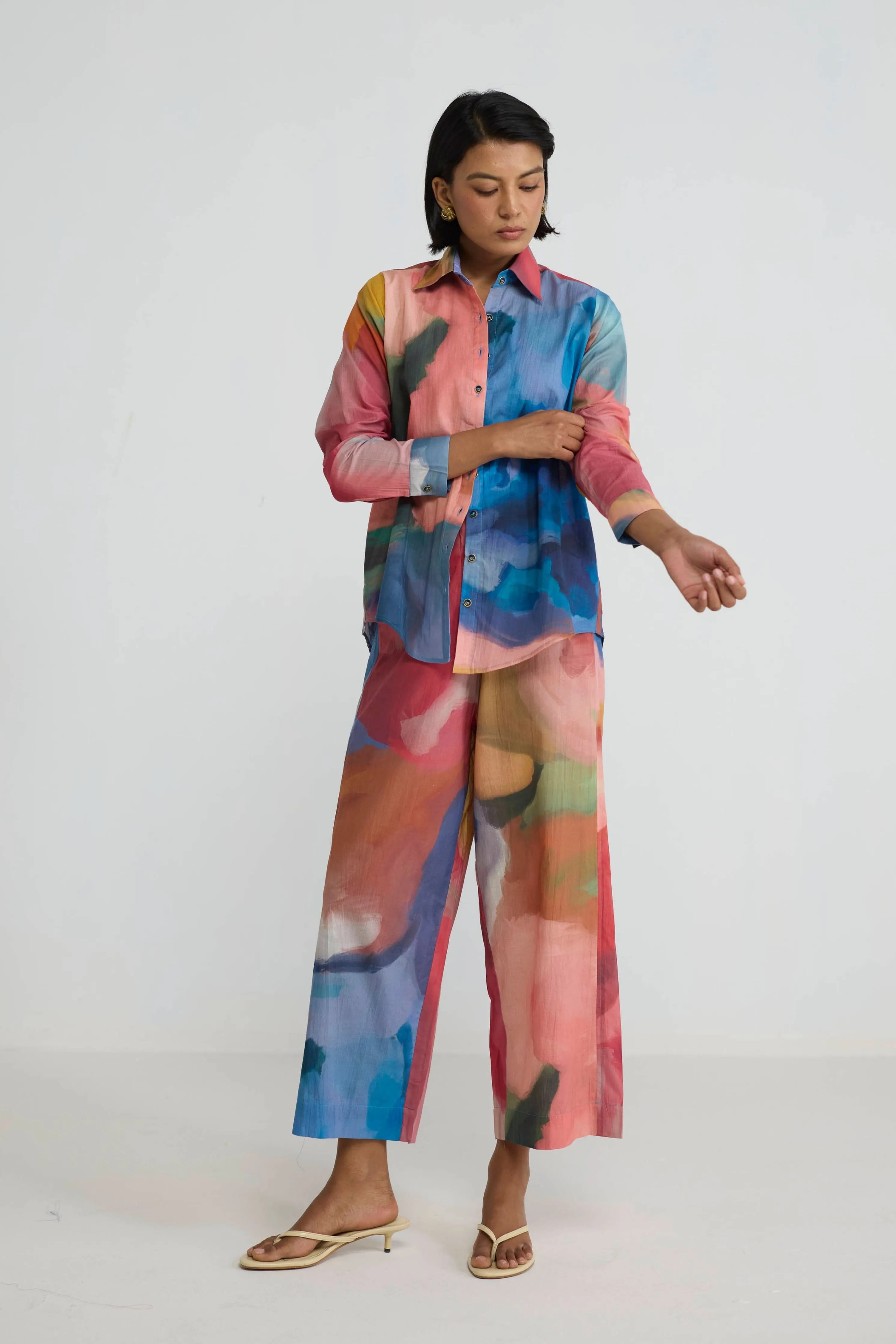 Rainbow Garden Cotton Co-Ord Set