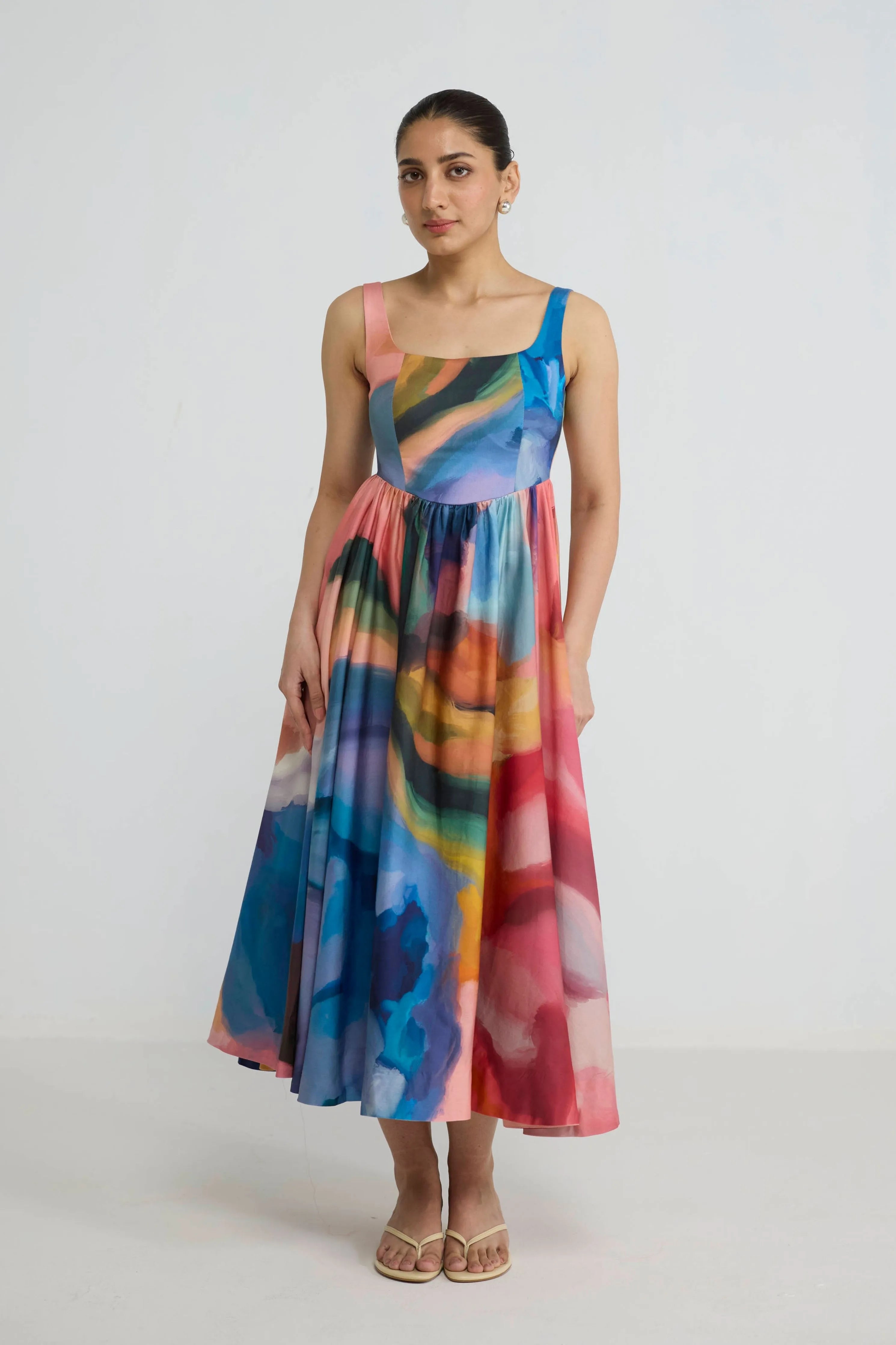 Rainbow Garden Cherry Dress