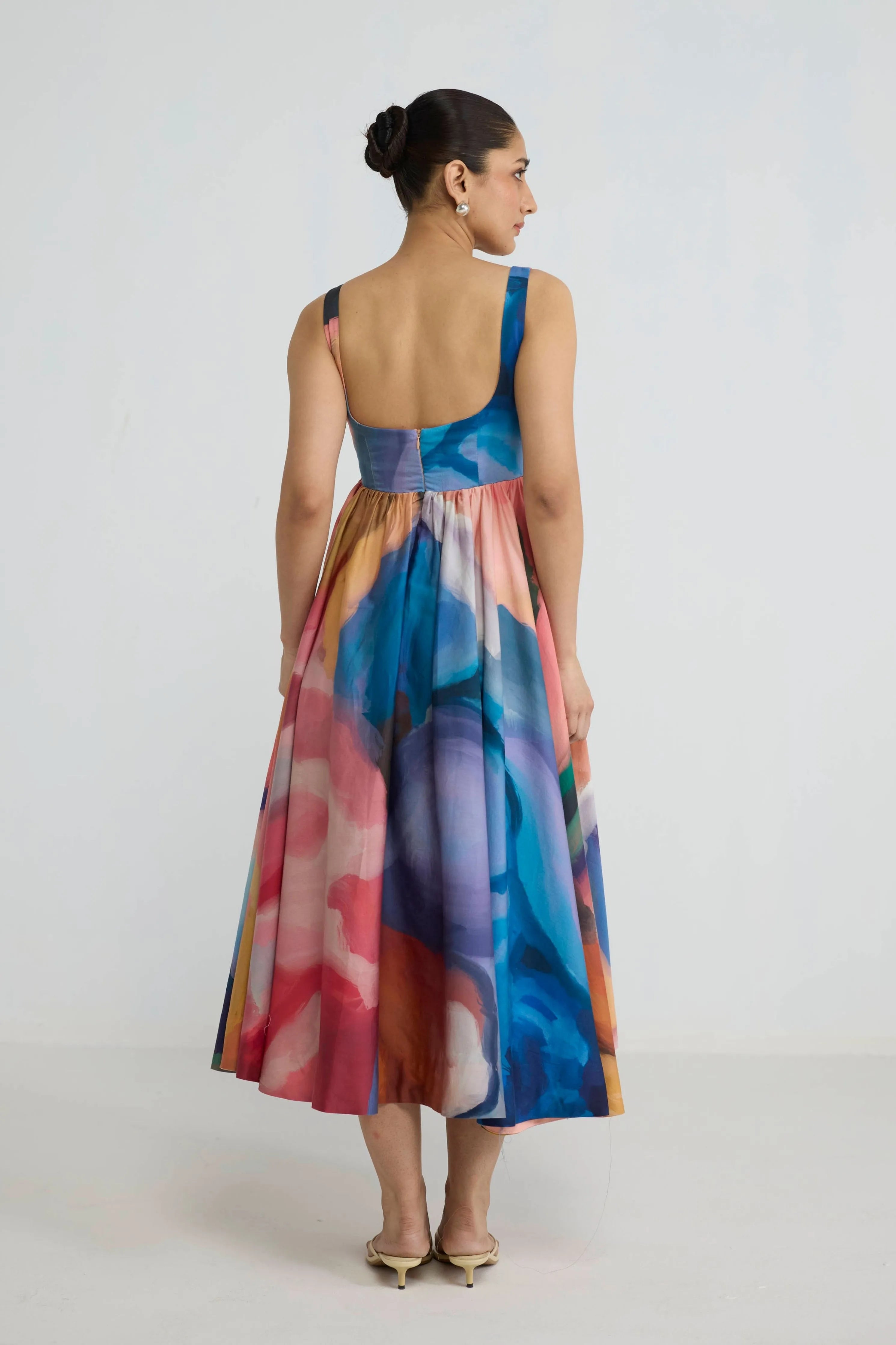 Rainbow Garden Cherry Dress