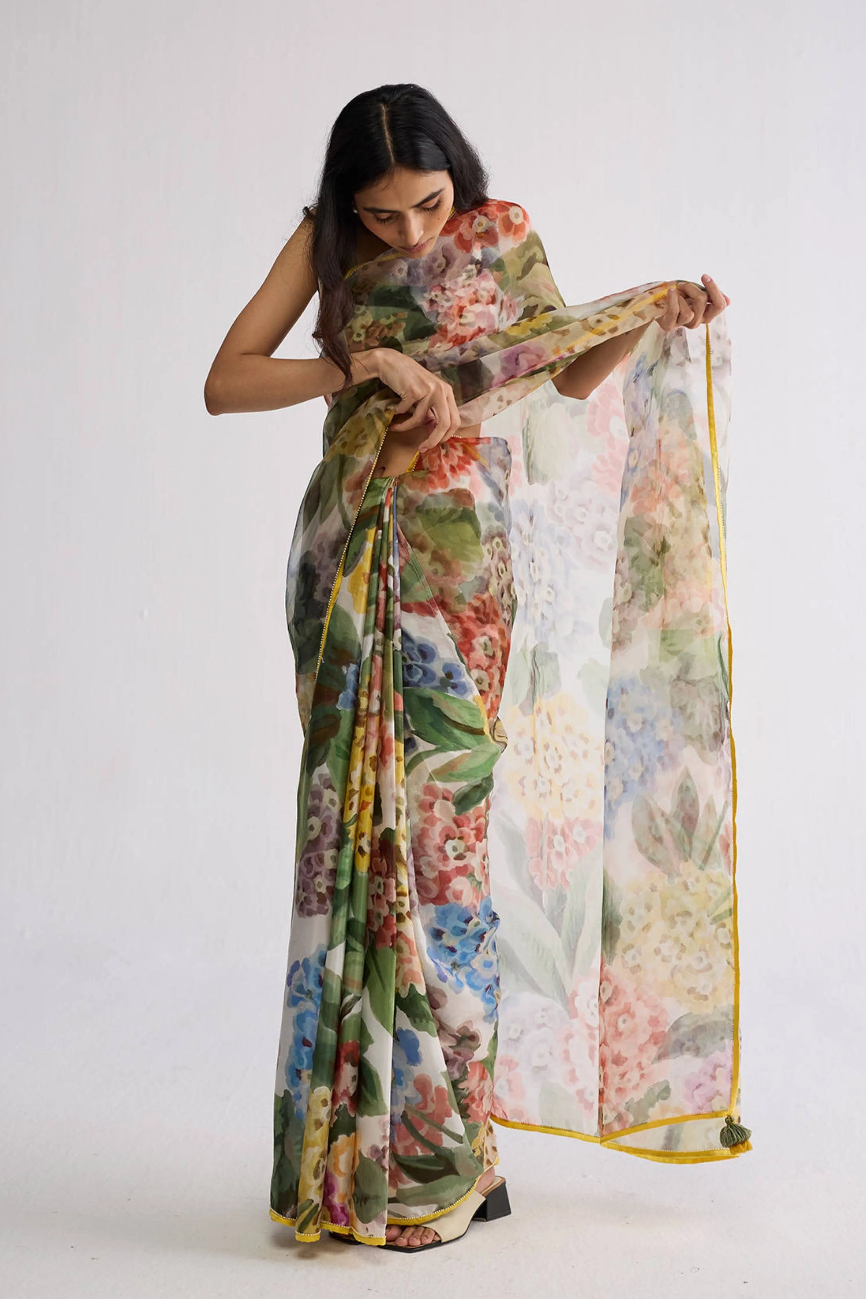 Veranda Silk & Organza Saree