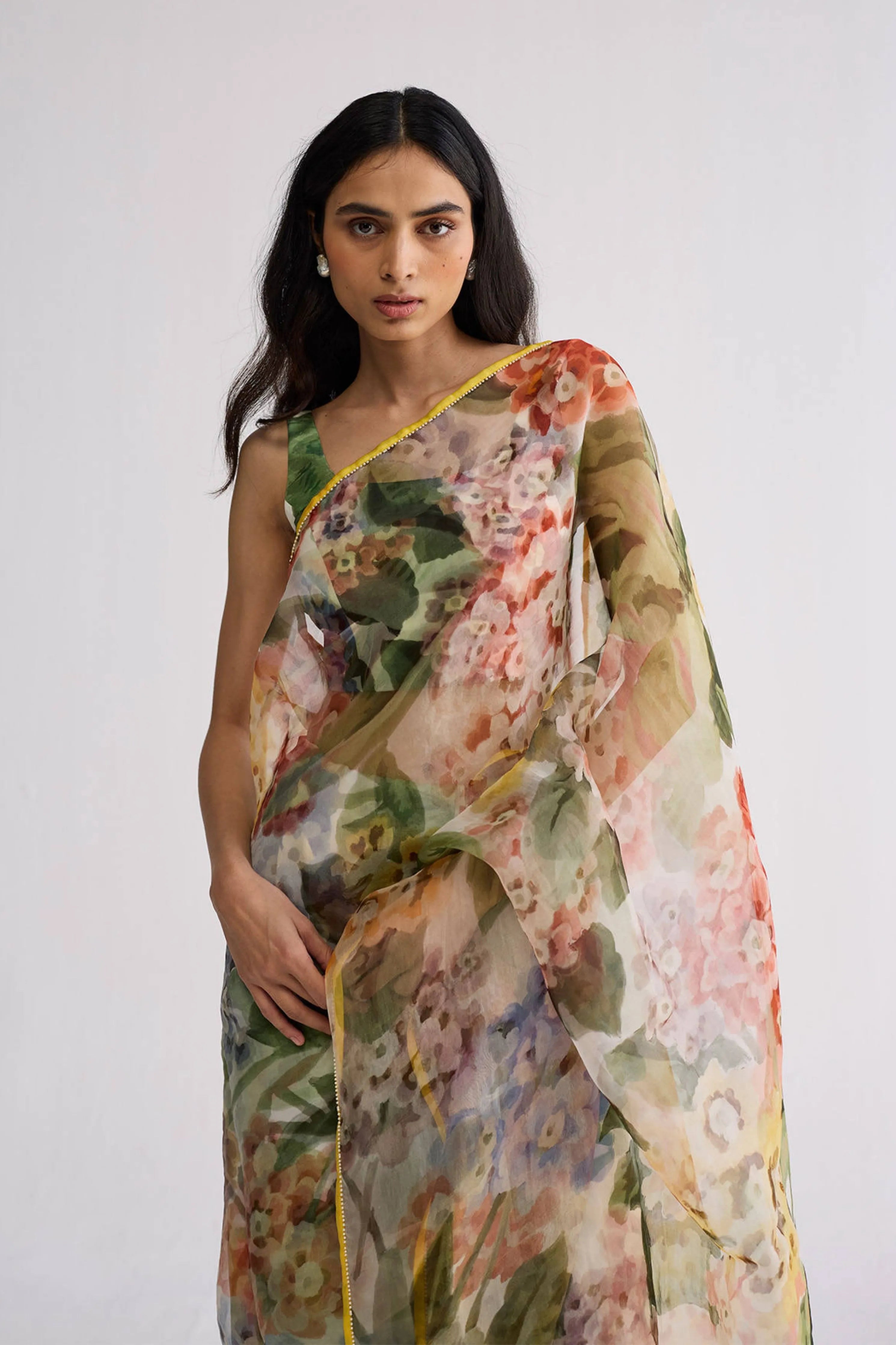 Veranda Silk & Organza Saree