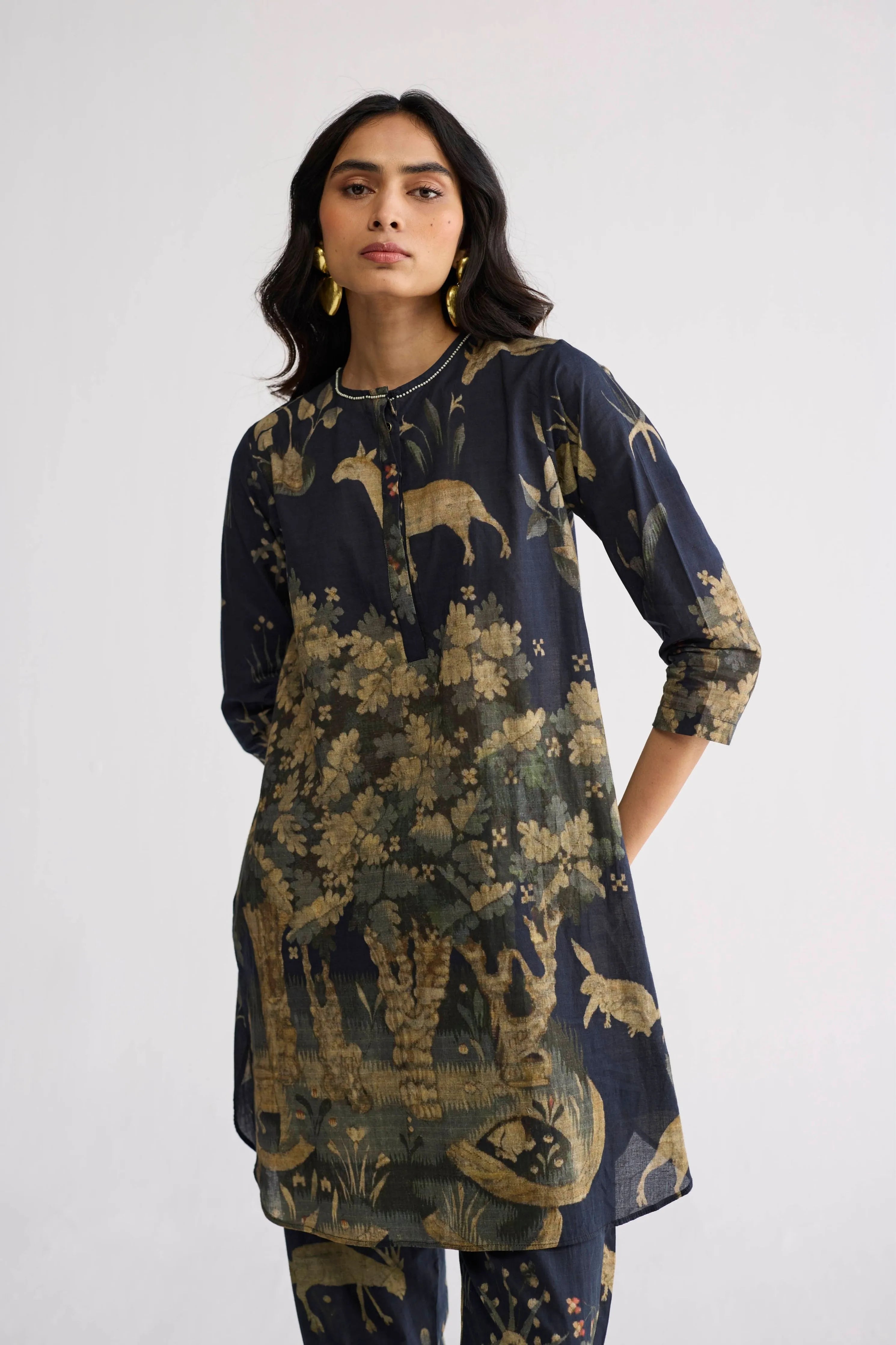 Banyan Short Kurta Set
