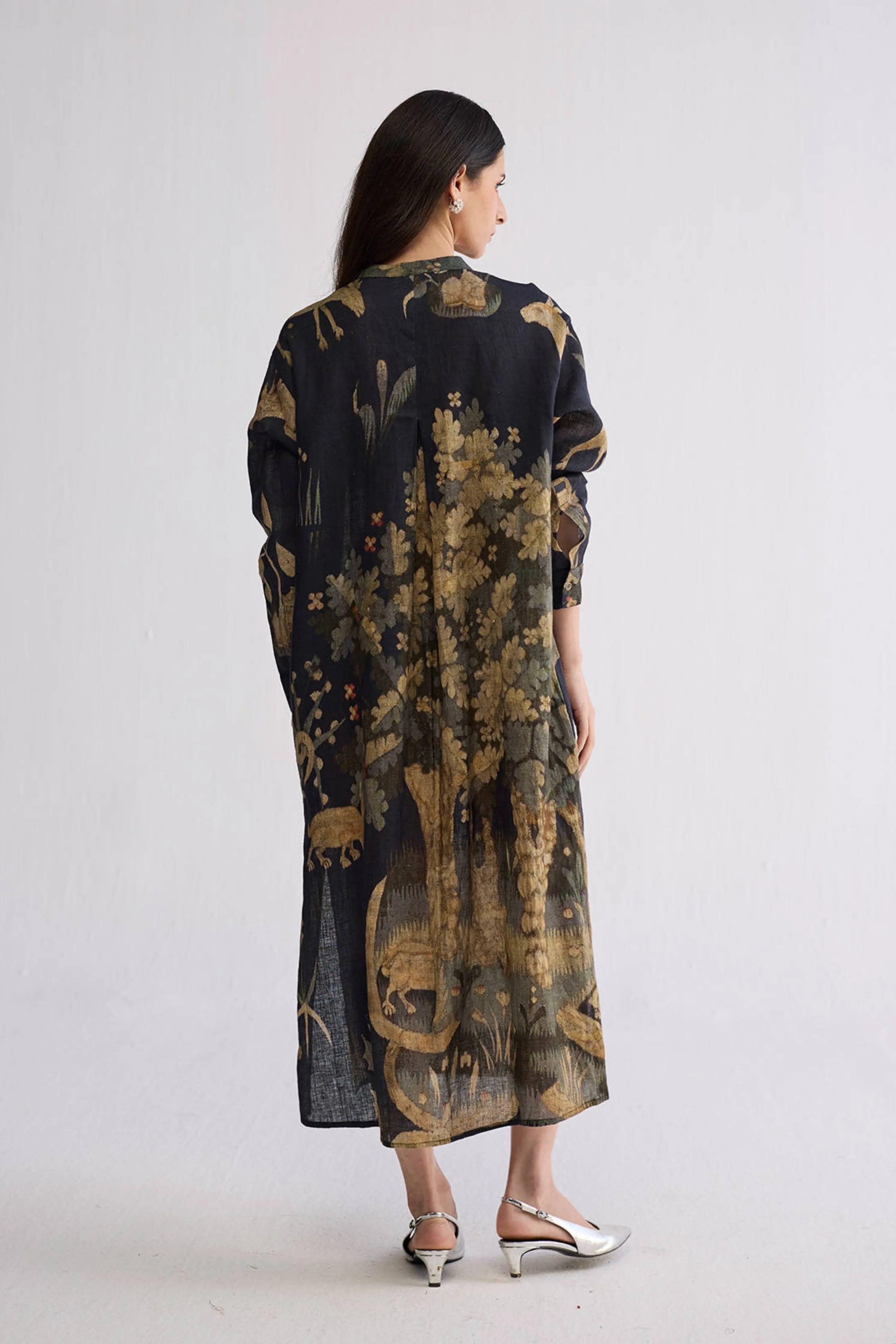 Banyan Linen Shirt Dress