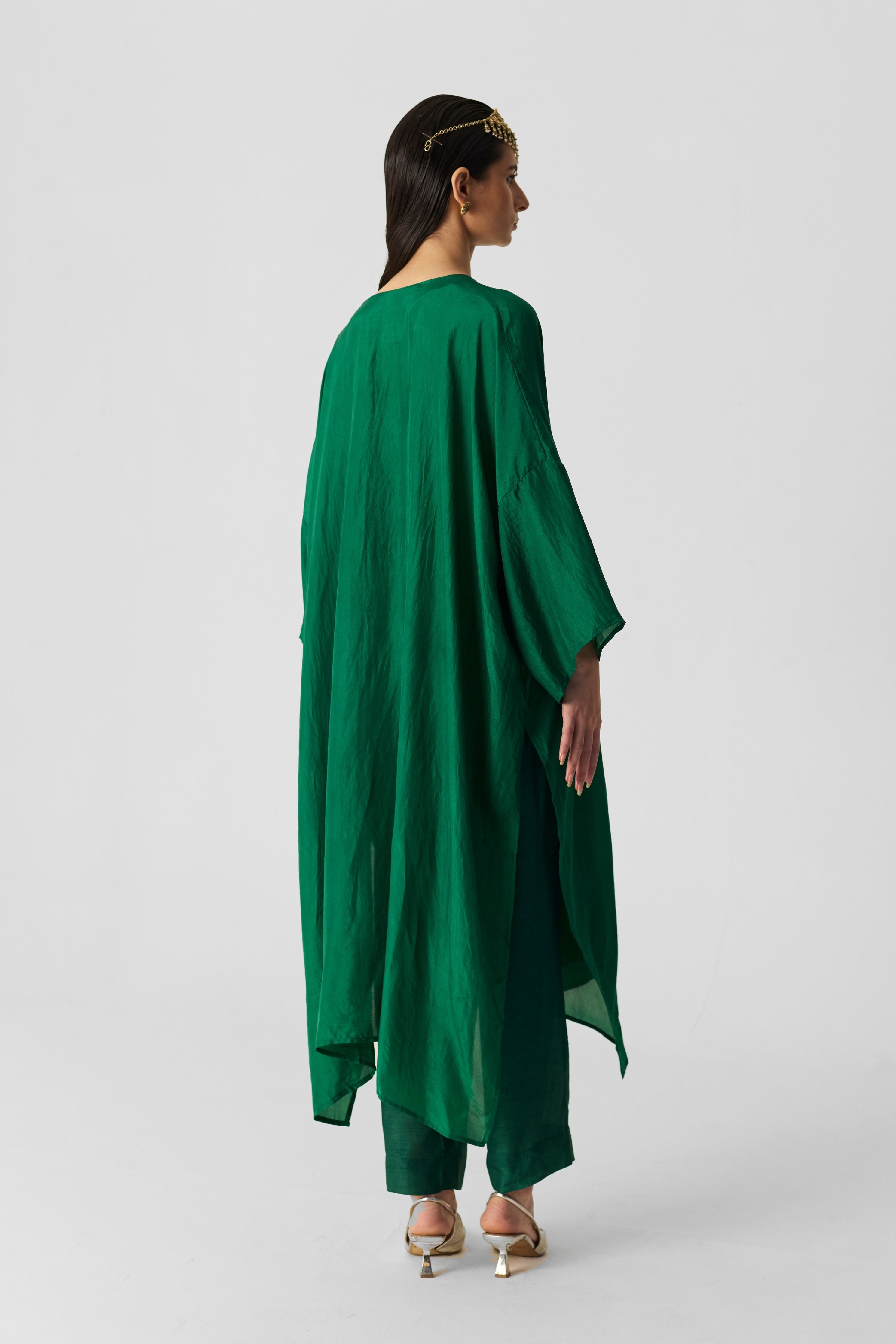 Royal Green Kaftan Set