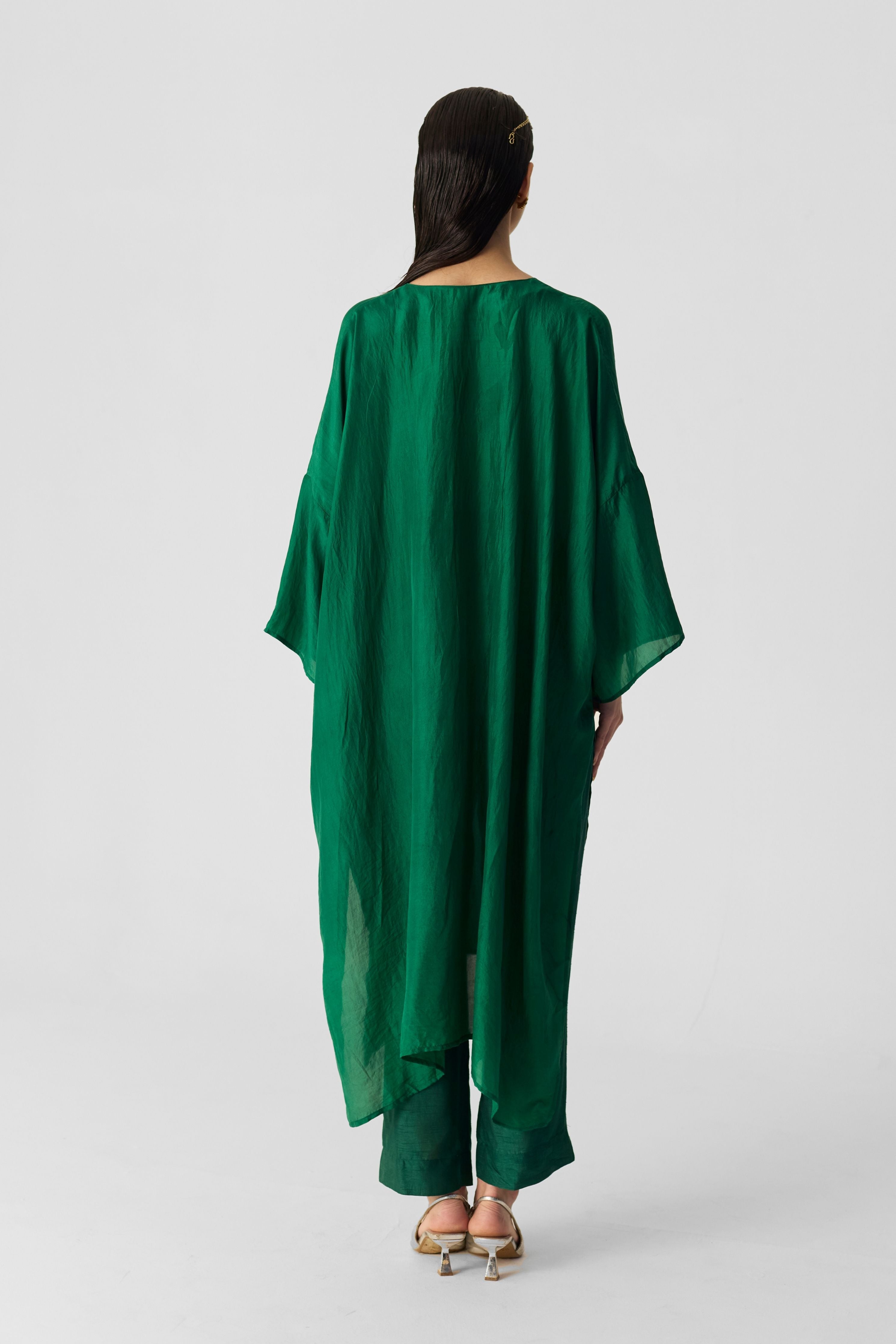 Royal Green Kaftan Set