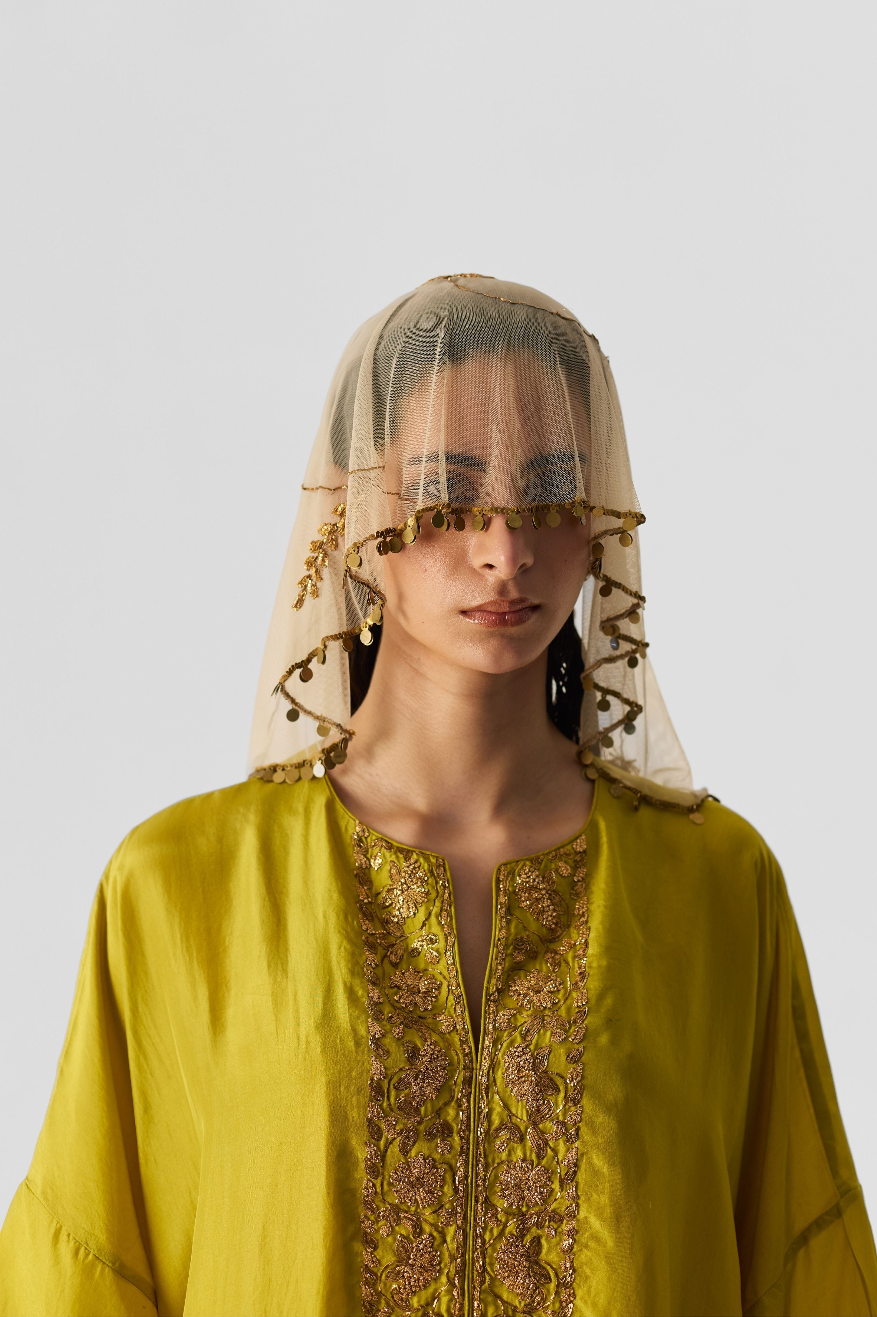 Lime Kaftan Set