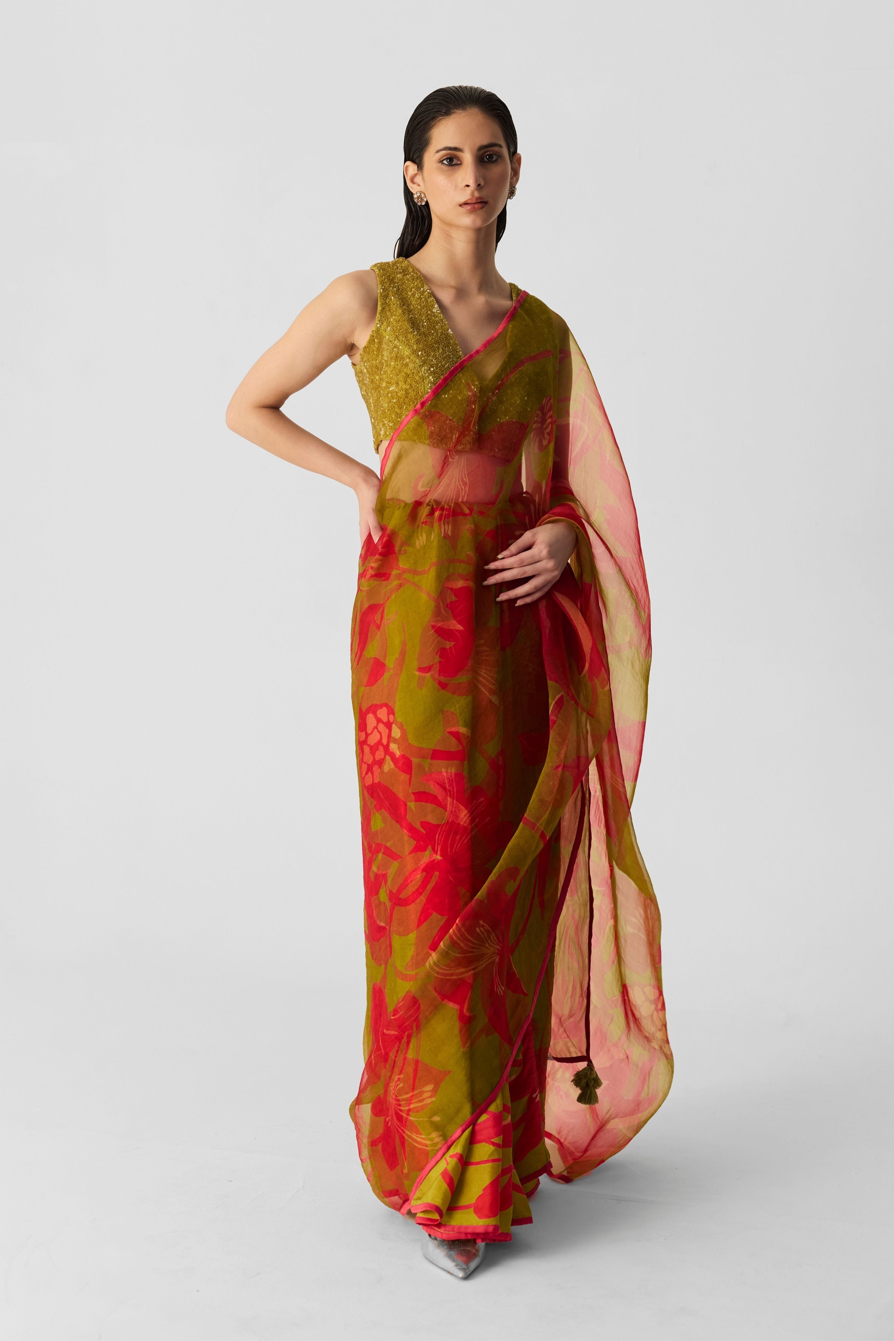 Lian Lime Saree