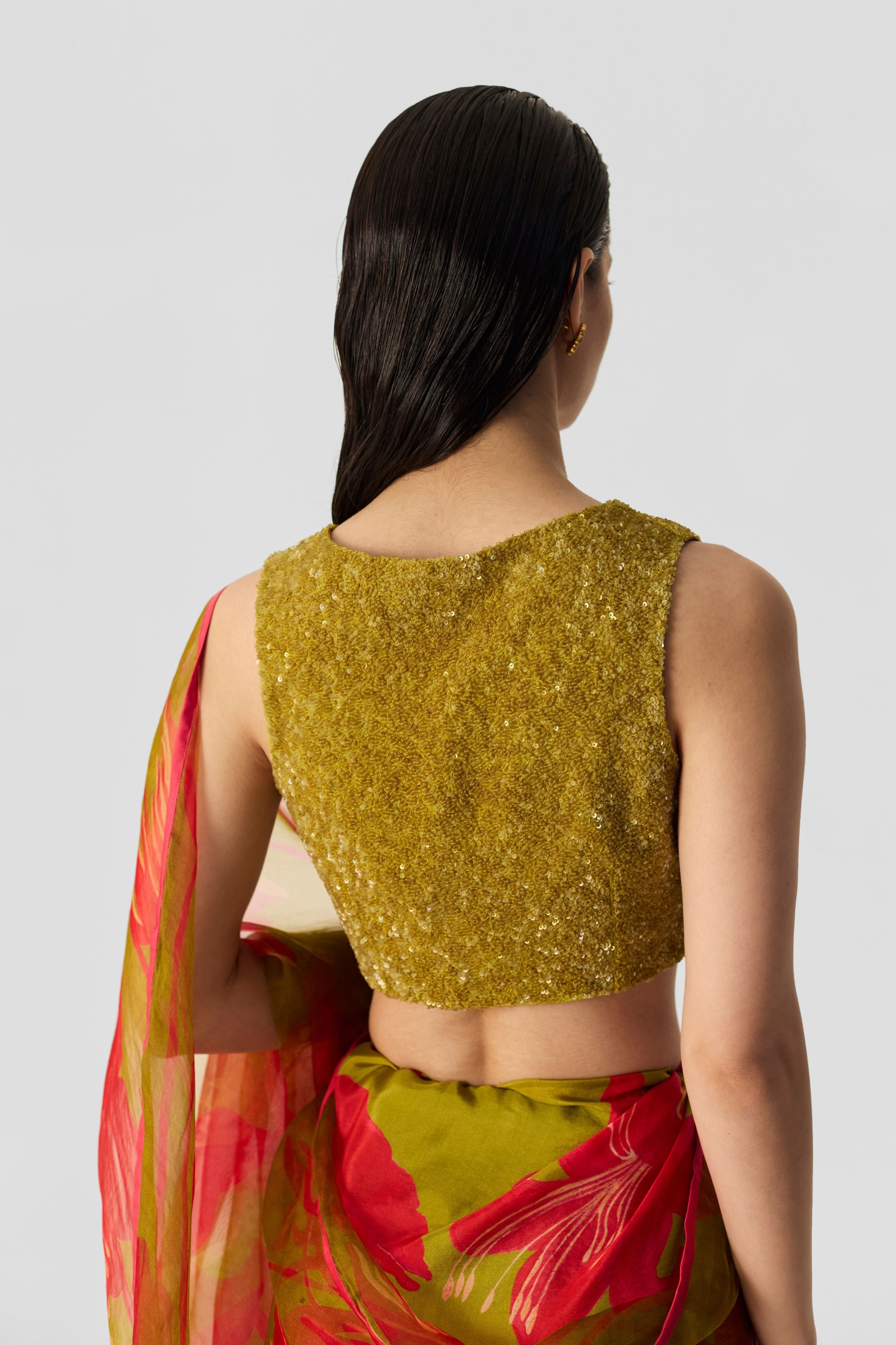 Lian Lime Embroidered Blouse