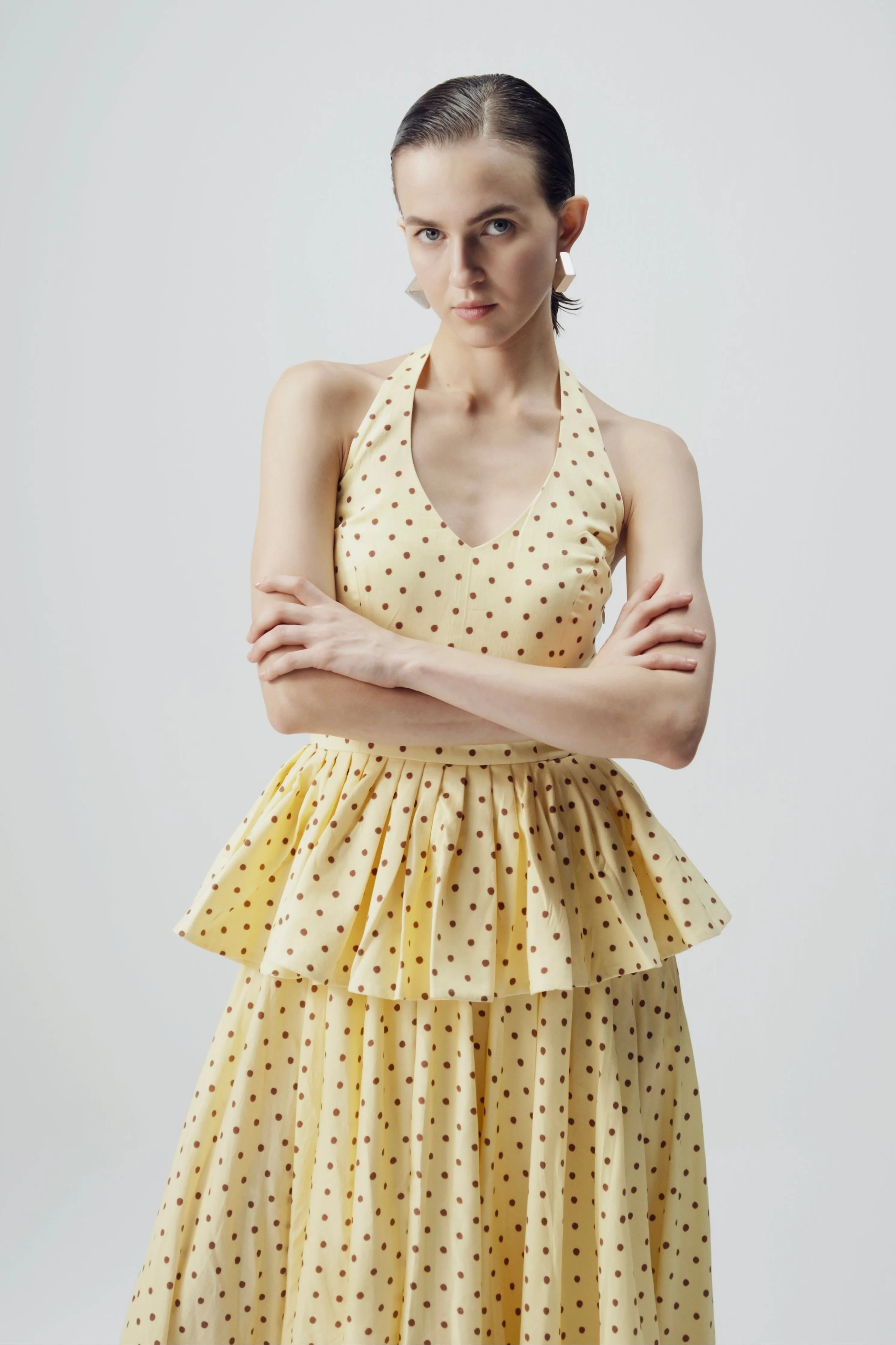 Butter Top And Skirt Set