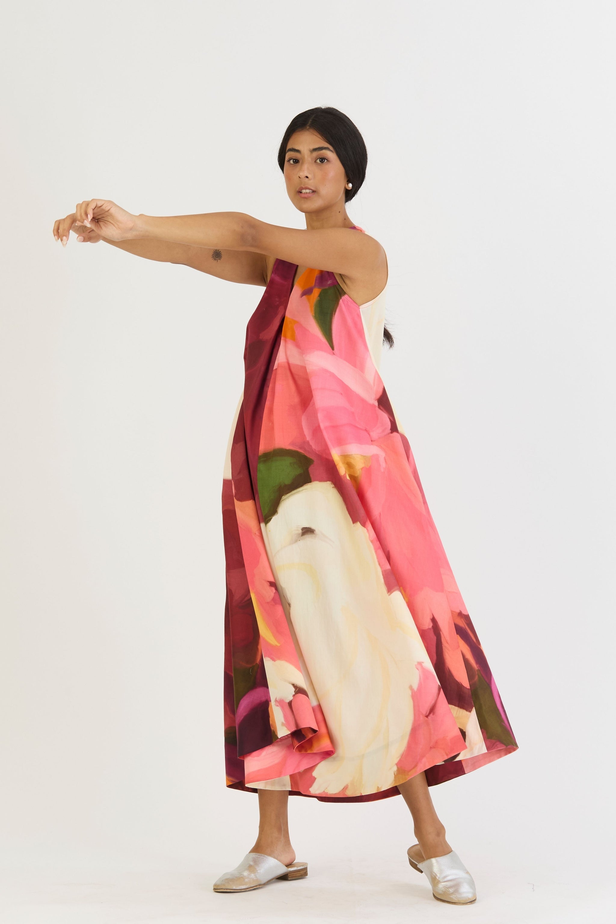 Cherry V Neck Dress