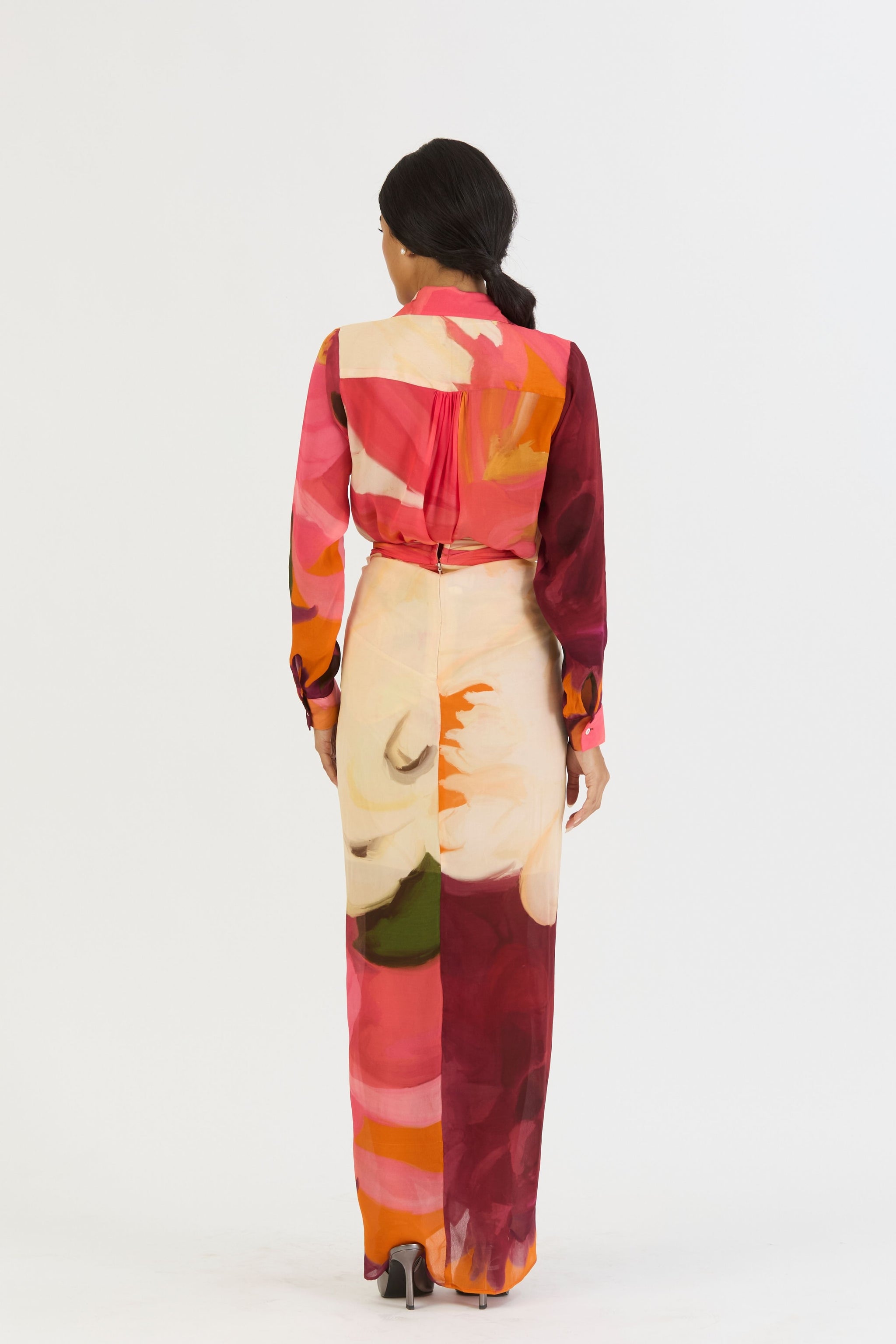 Cherry Shirt And Skirt Set