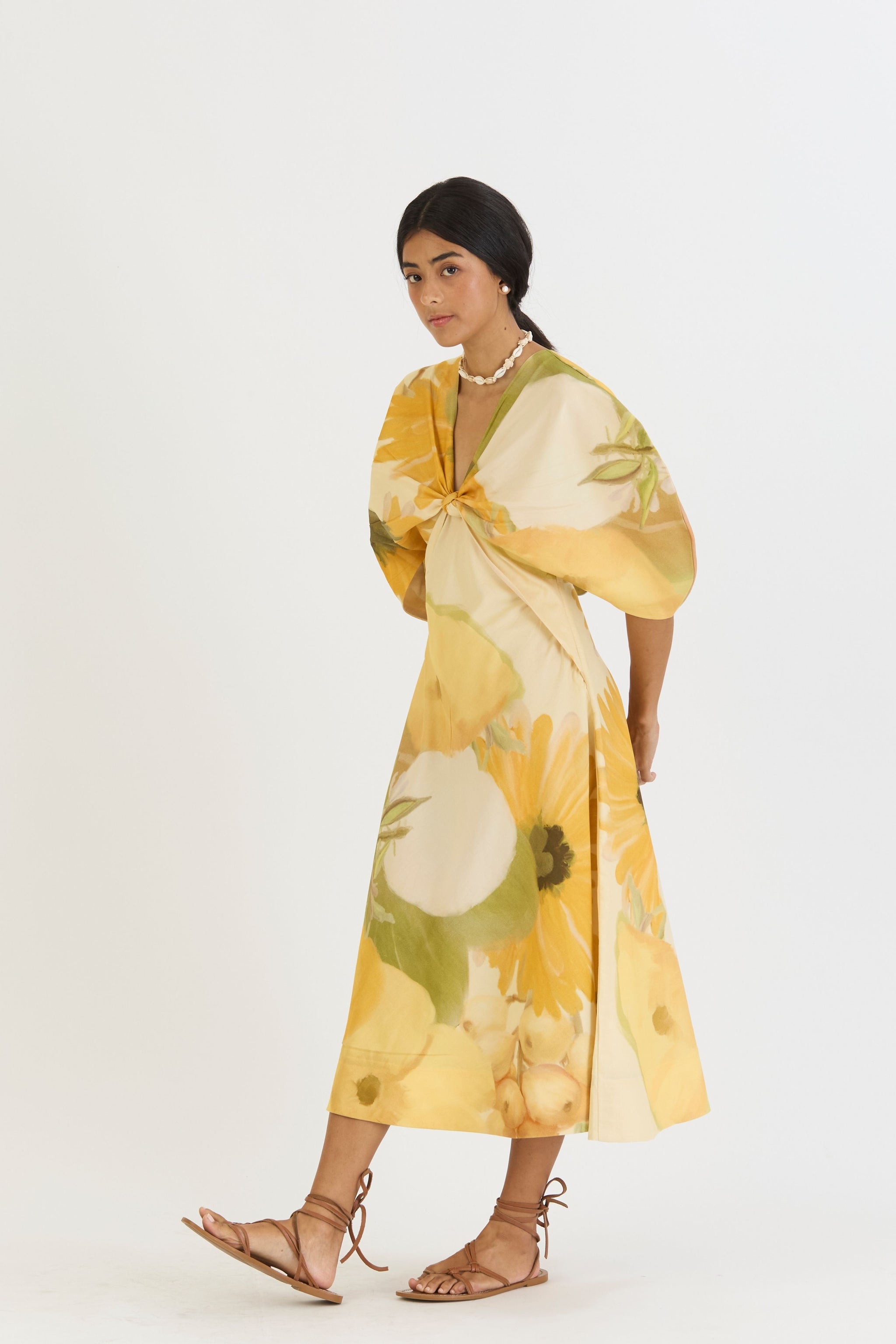 Canary Dress Knotted Dress