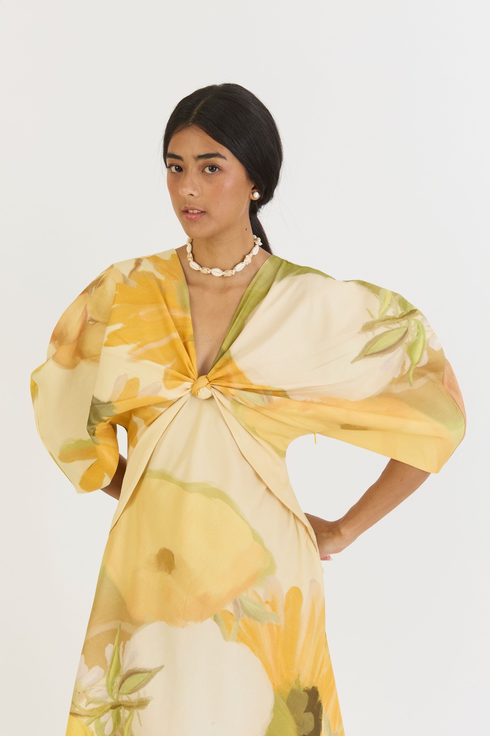 Canary Dress Knotted Dress