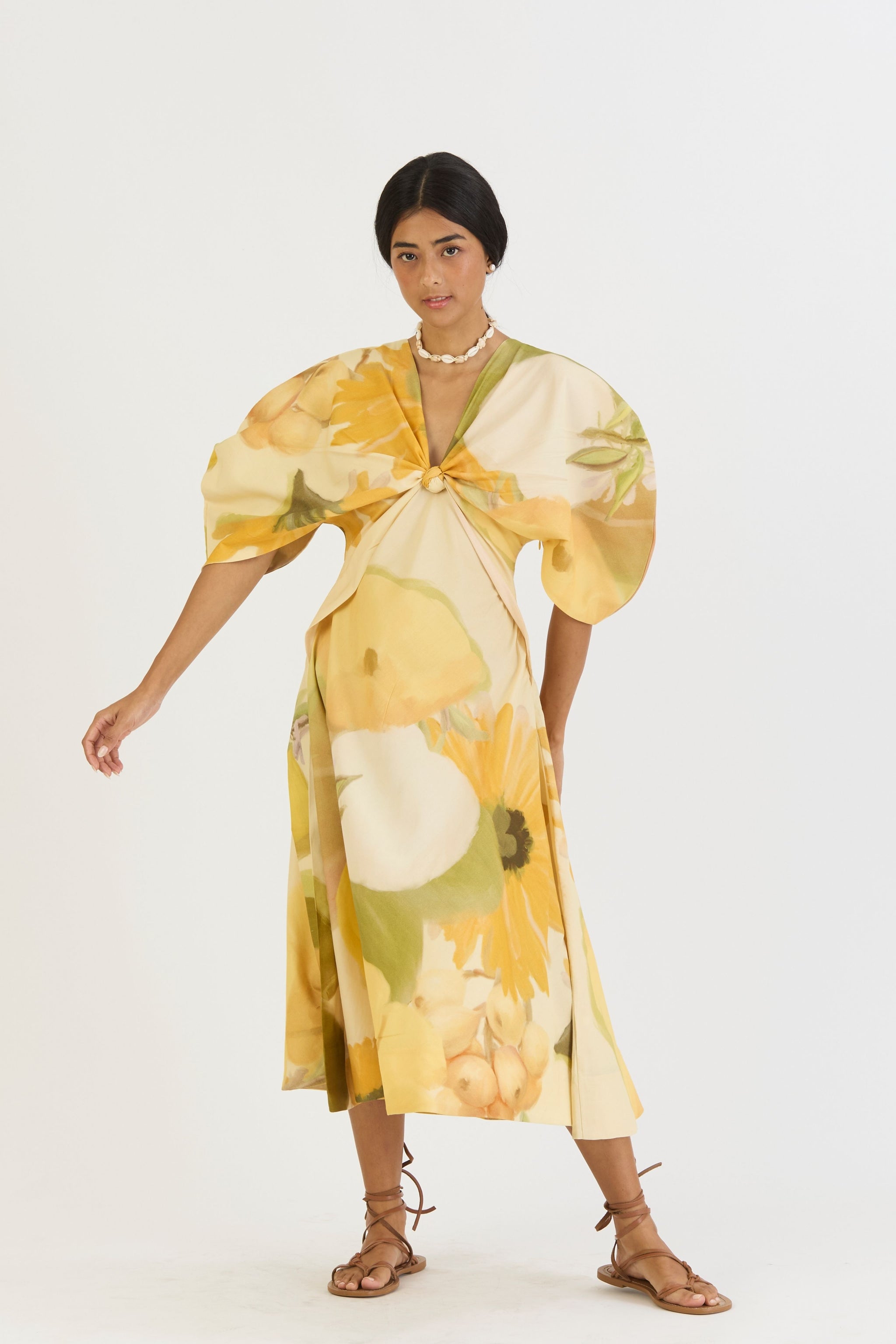 Canary Dress Knotted Dress