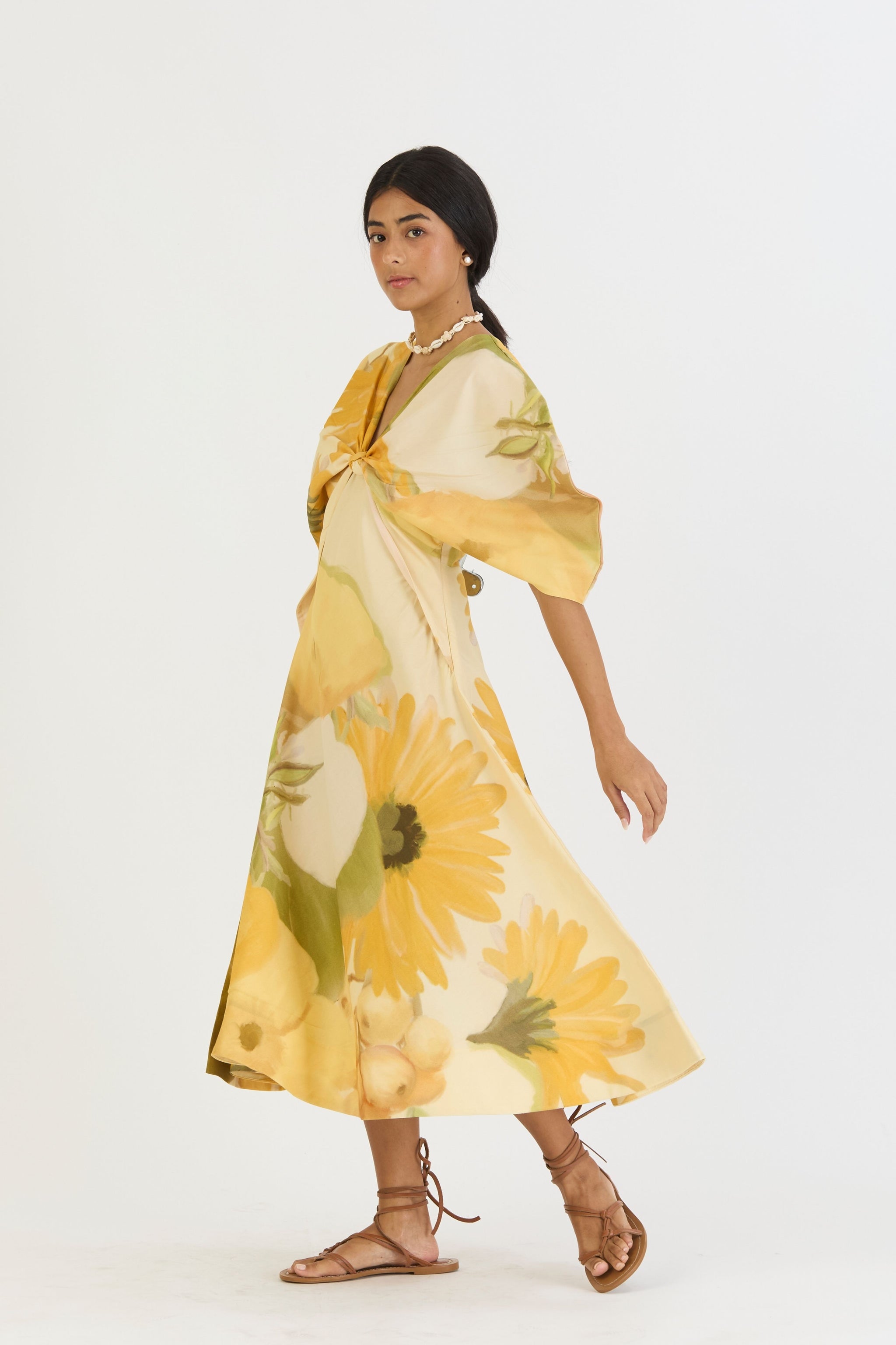 Canary Dress Knotted Dress