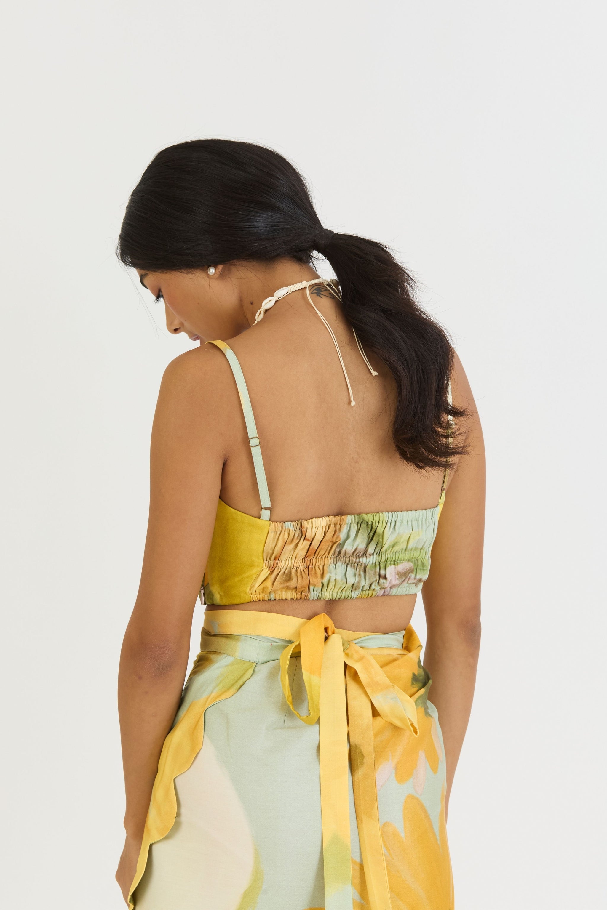 Lemonade Bralette & Scallop Skirt Set