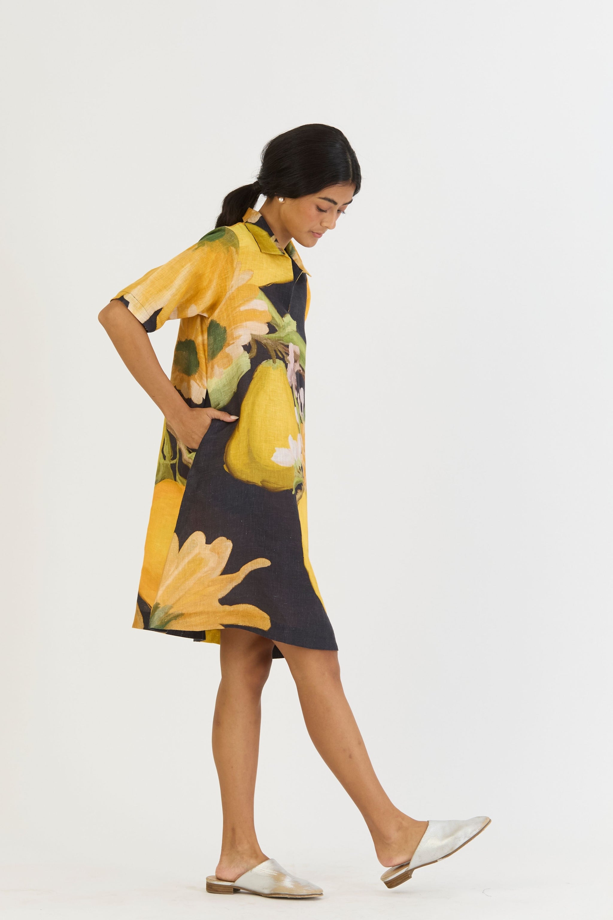 Pomello Short Collared Dress