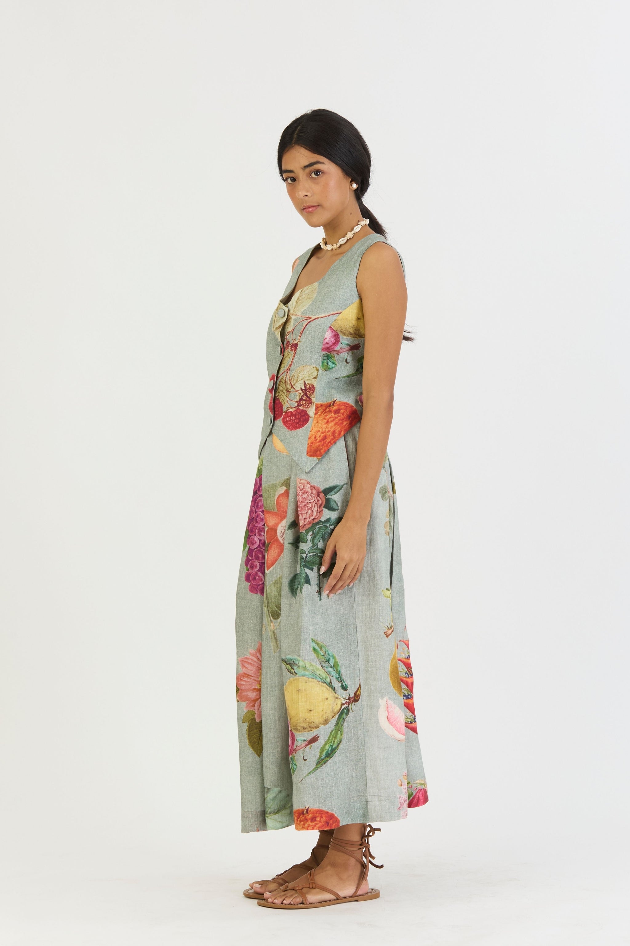 Juniper Waistcoat And Box Pleat Skirt