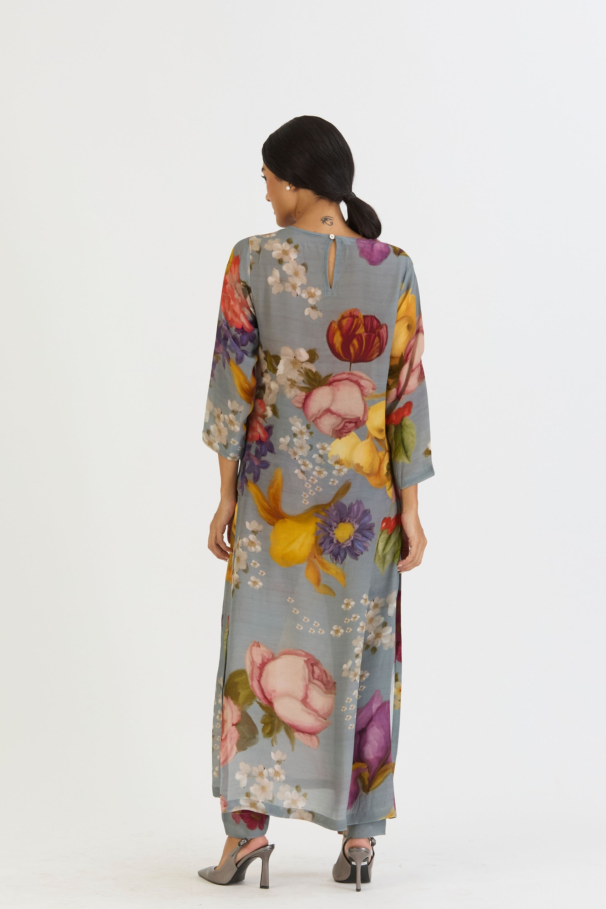 Indigo Rose Long Kurta Set