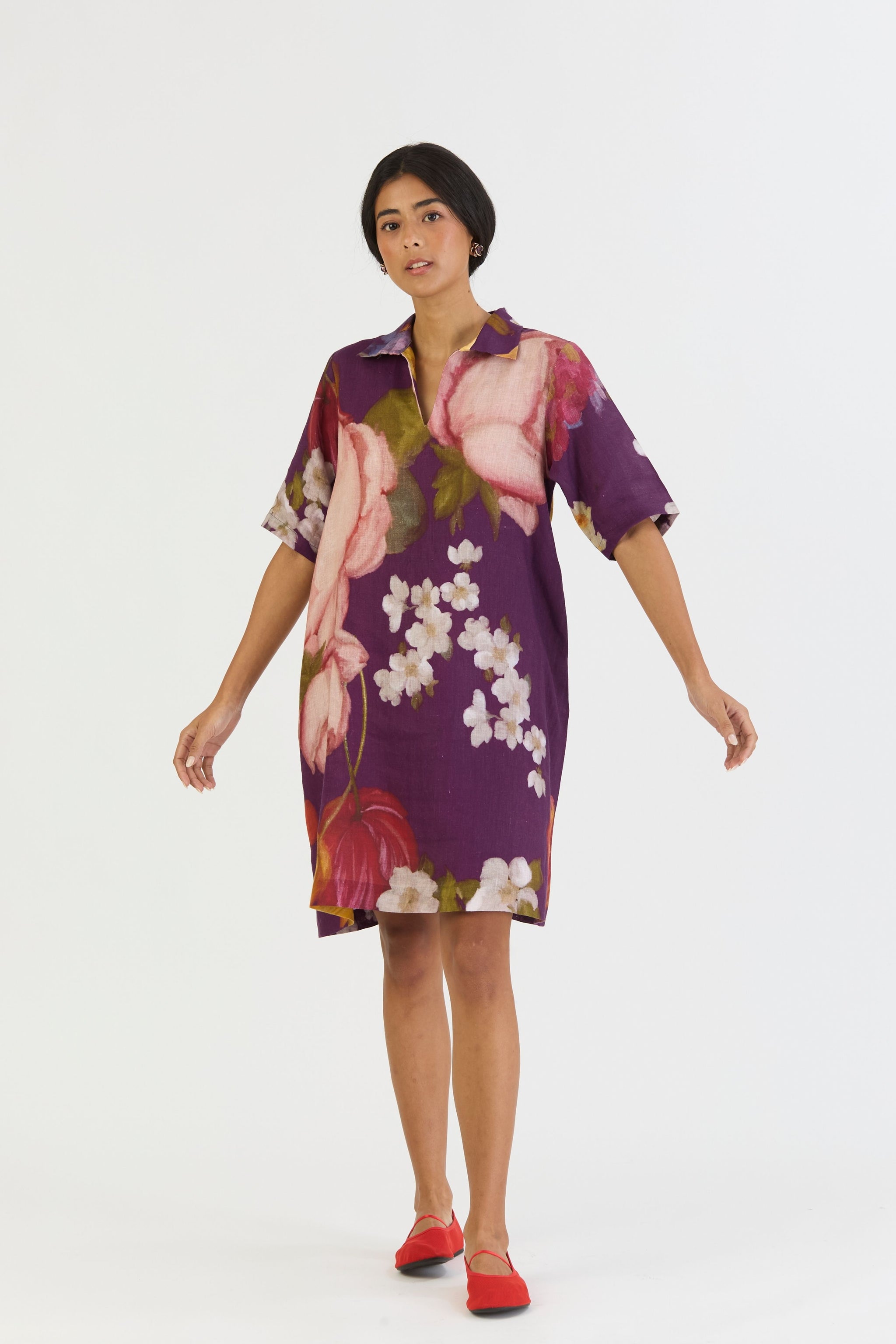 Jamun Short Collared Dress