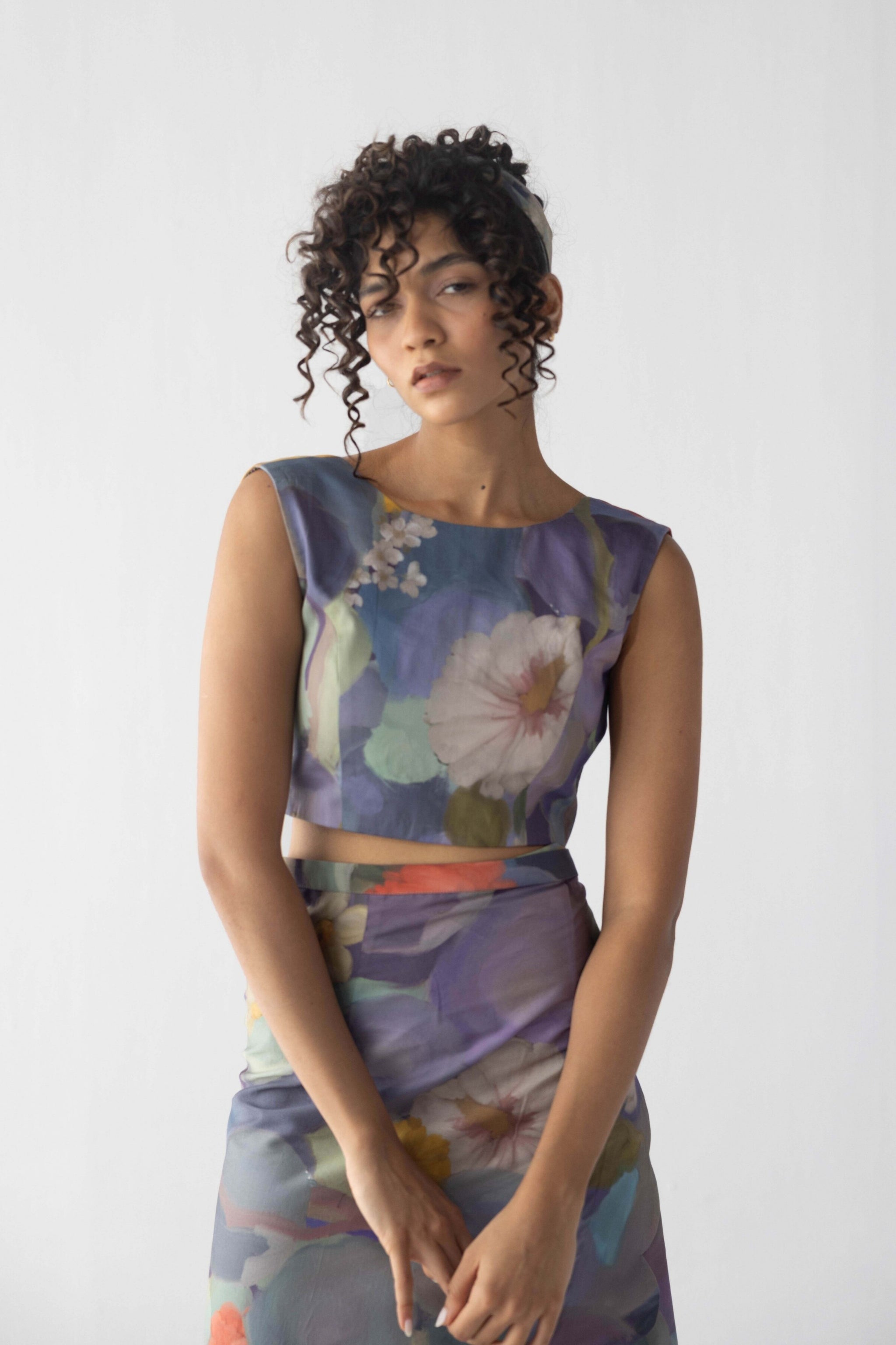 Blueberry Scallop Skirt & Top