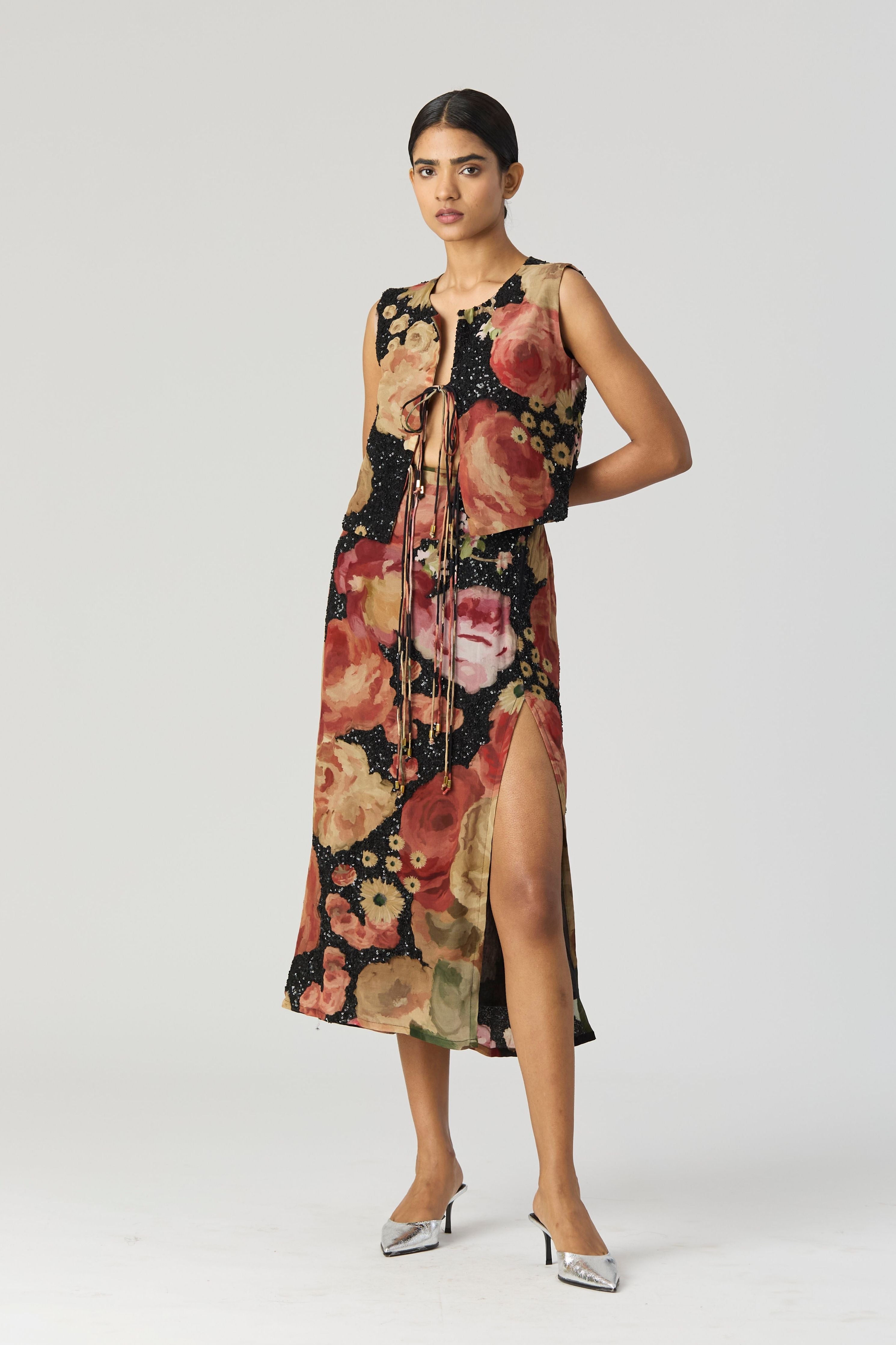 Rosalia Embroidered Top & Skirt