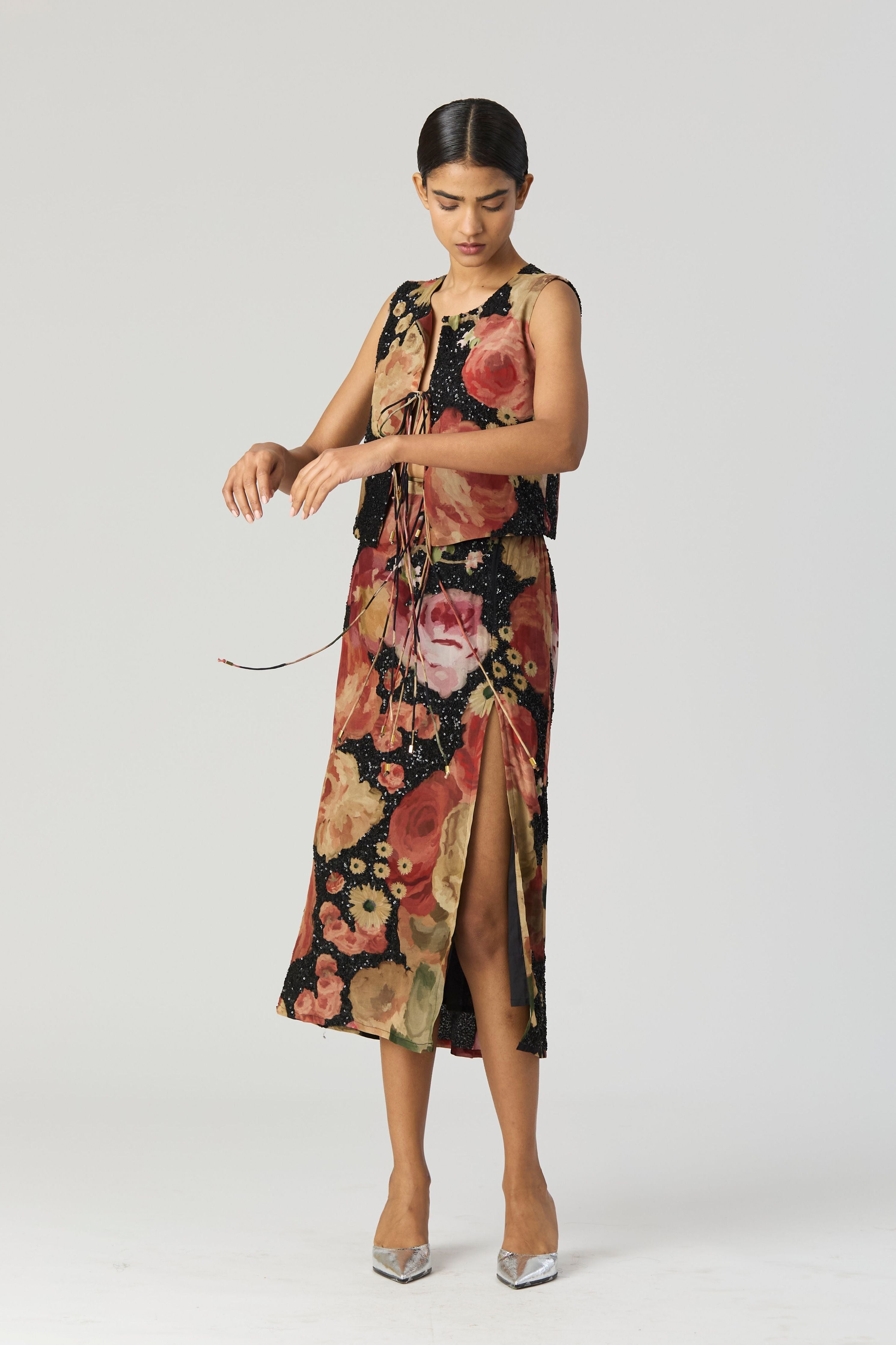 Rosalia Embroidered Top & Skirt