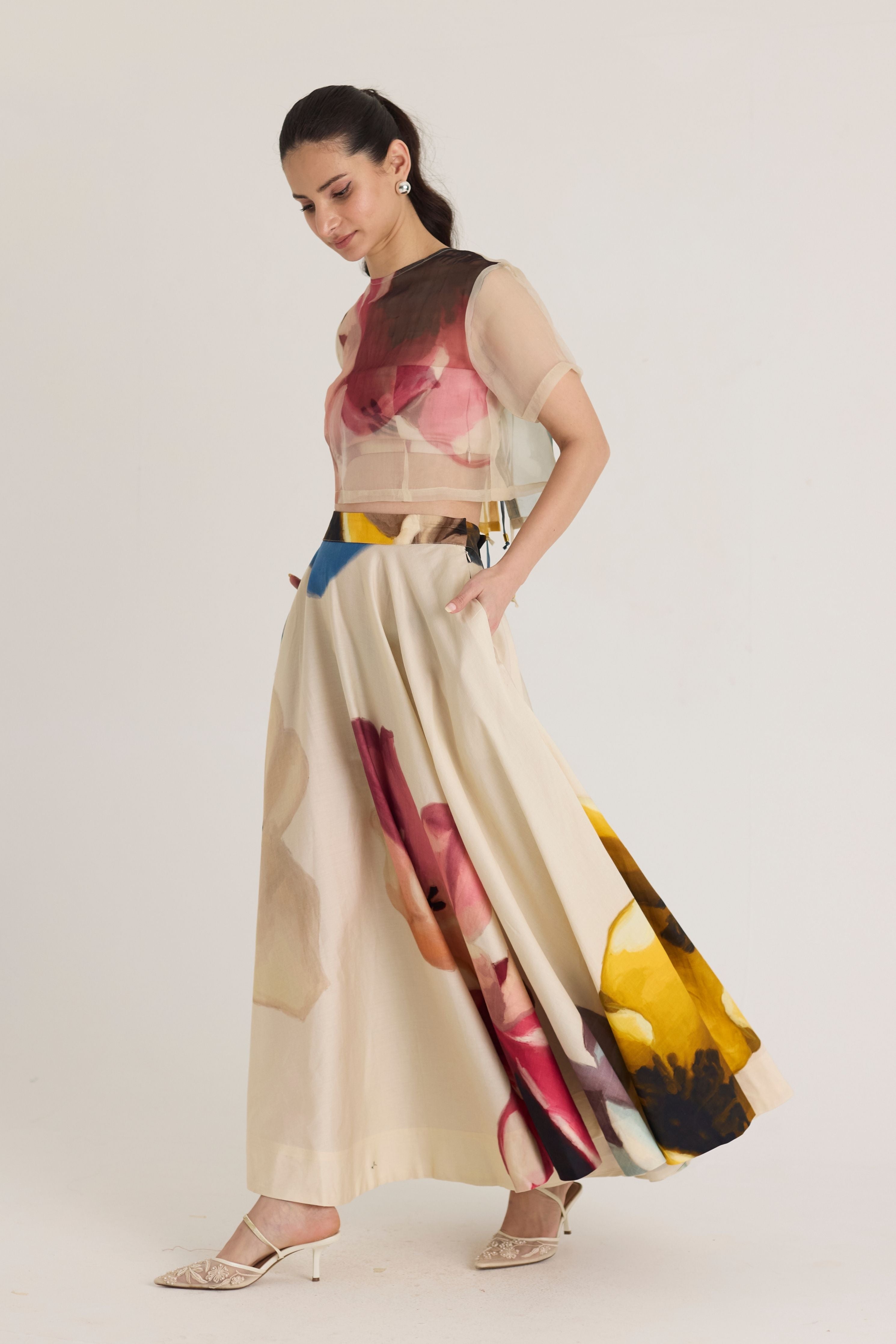 Lila Off-White Co-Ord Set