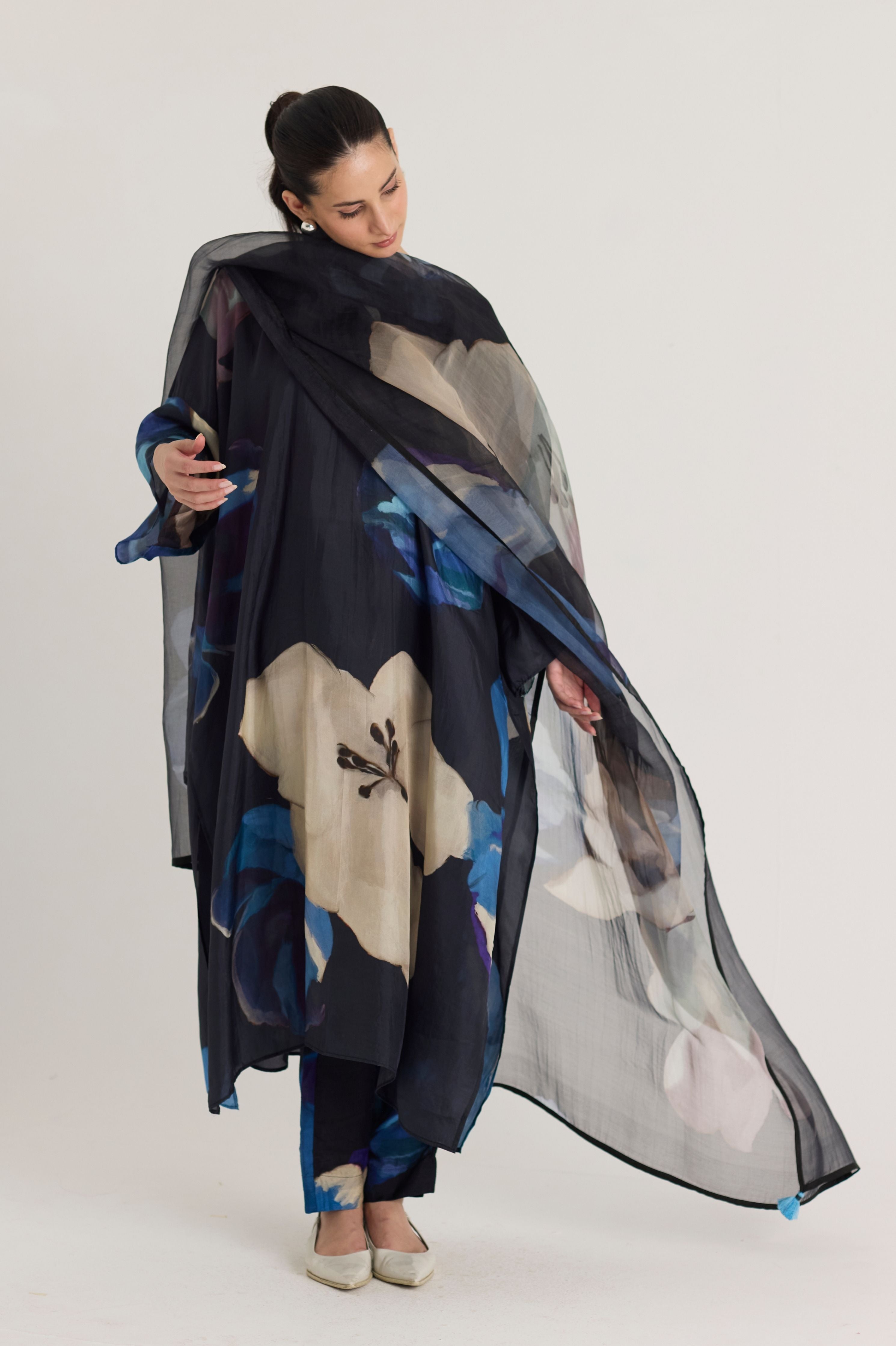Rocco Silk Kaftan Set