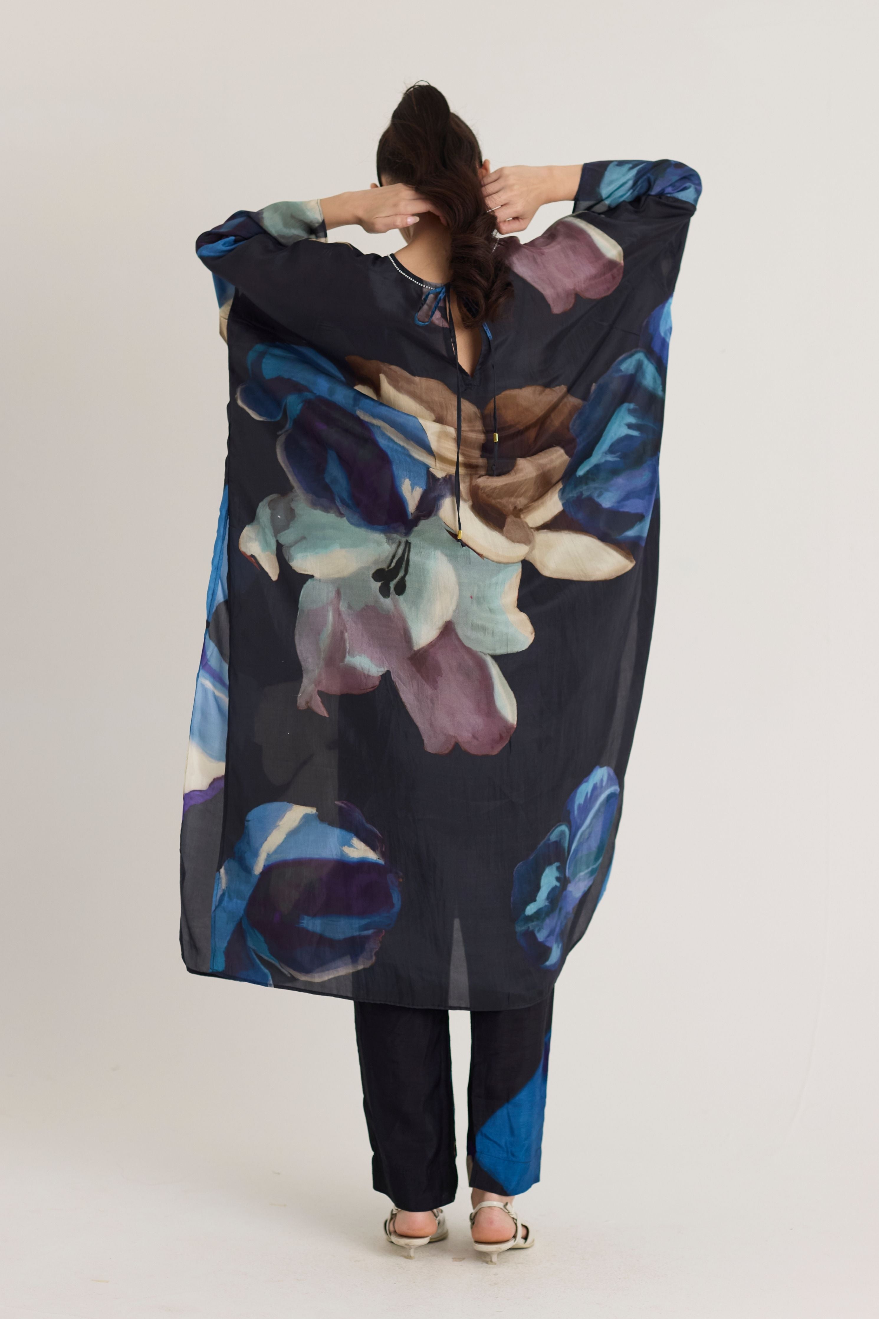 Rocco Silk Kaftan Set