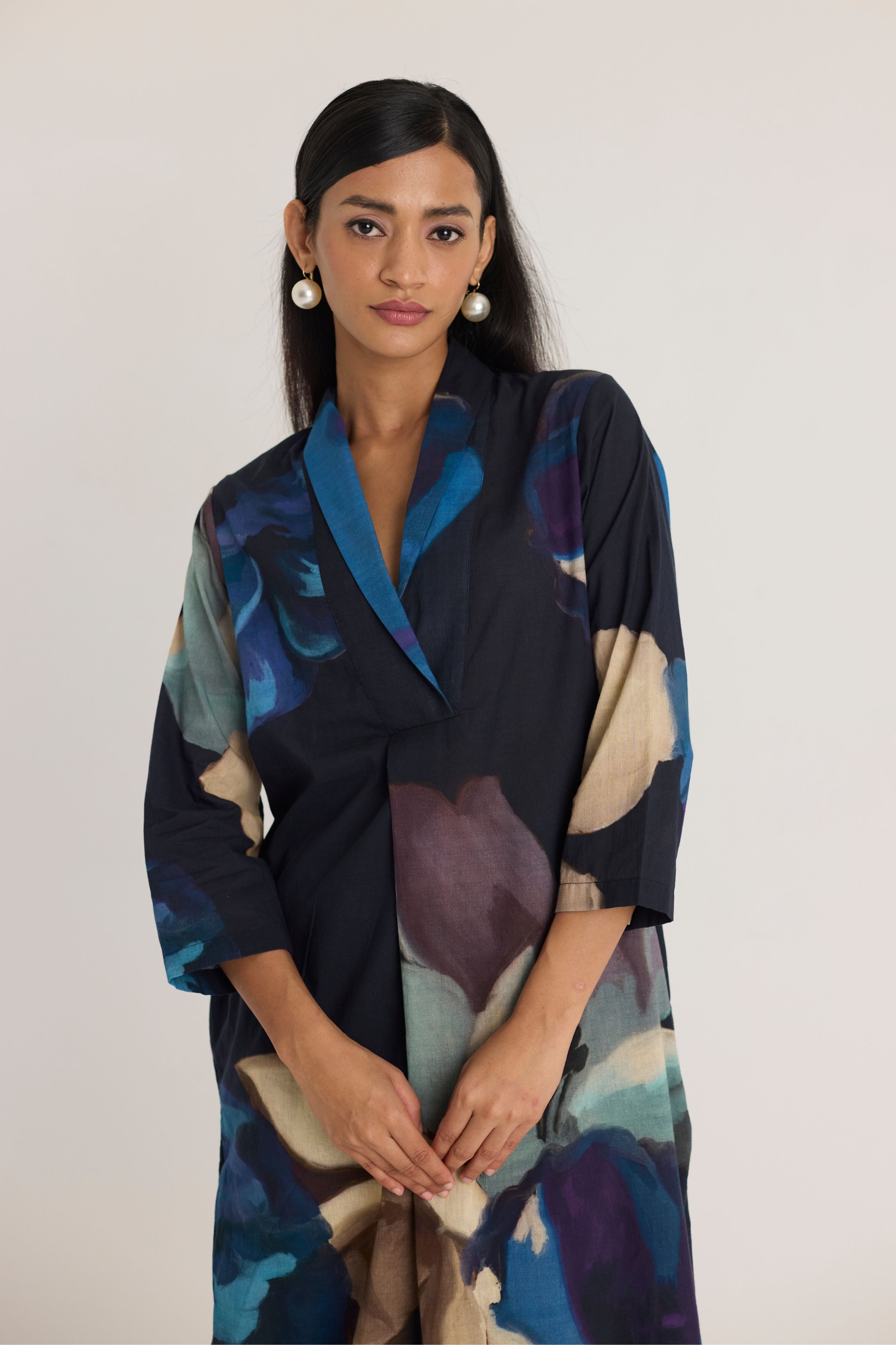 Rocco Shawl Collar Kurta Set