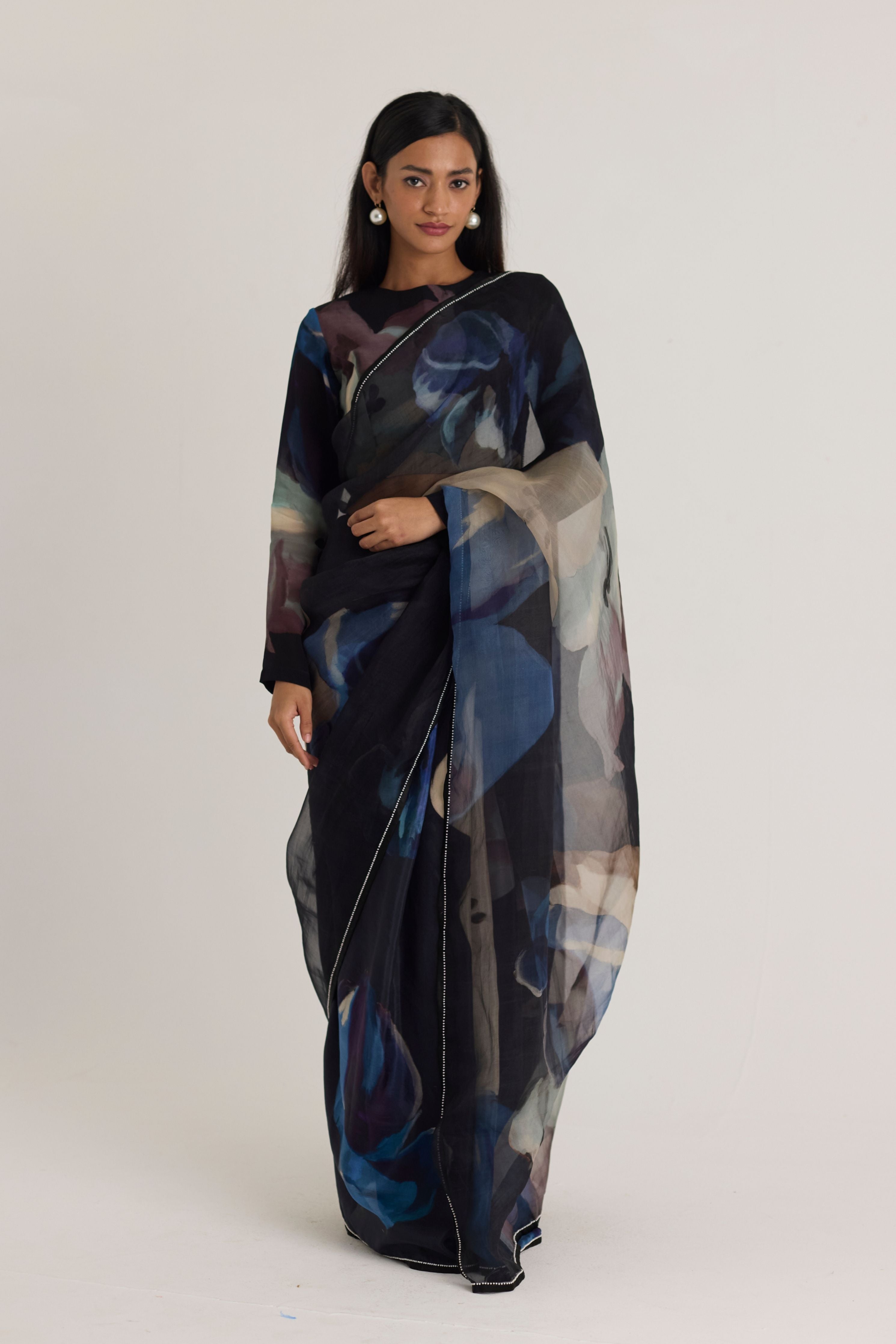 Rocco Half Silk & Half Organza Saree