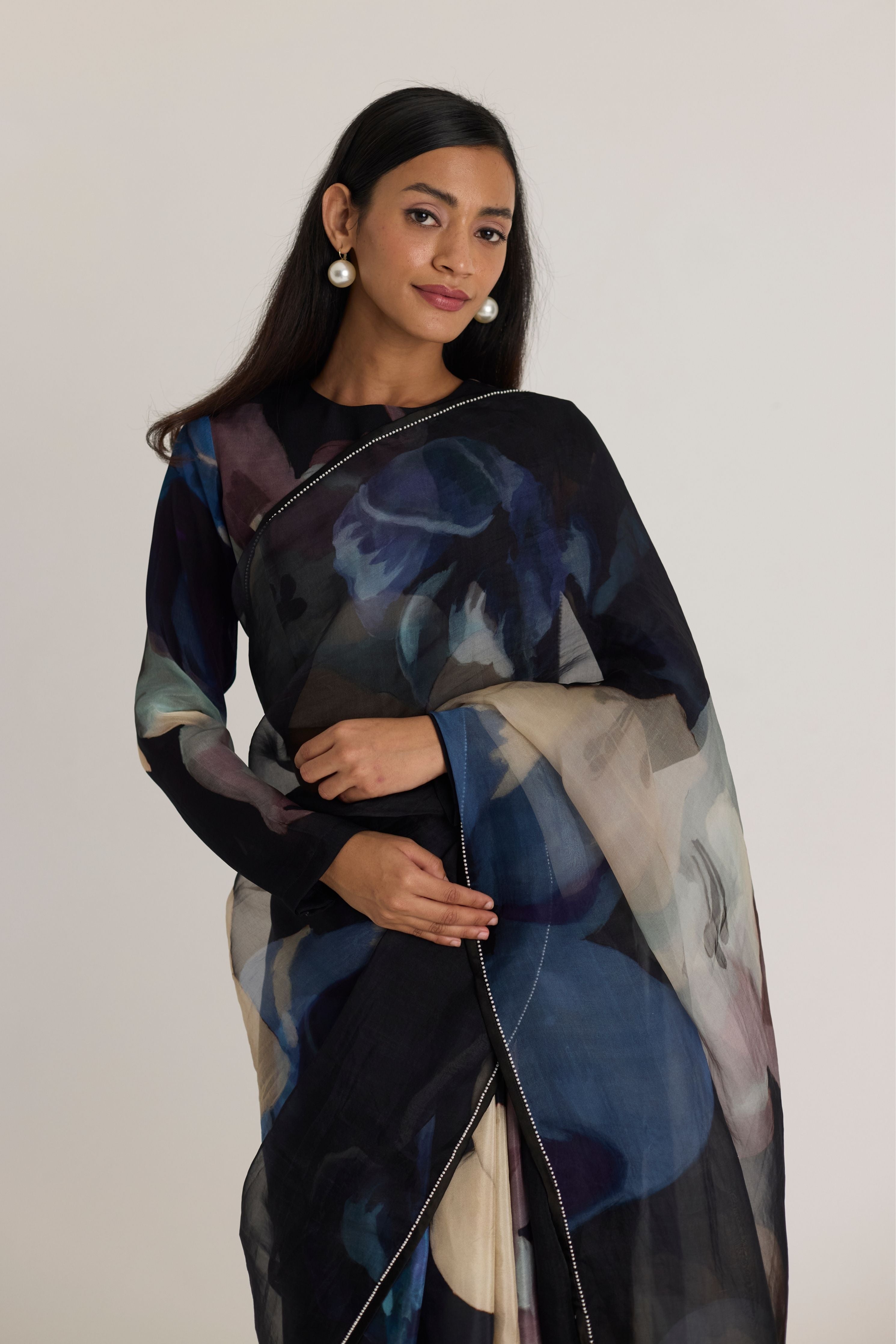 Rocco Half Silk & Half Organza Saree