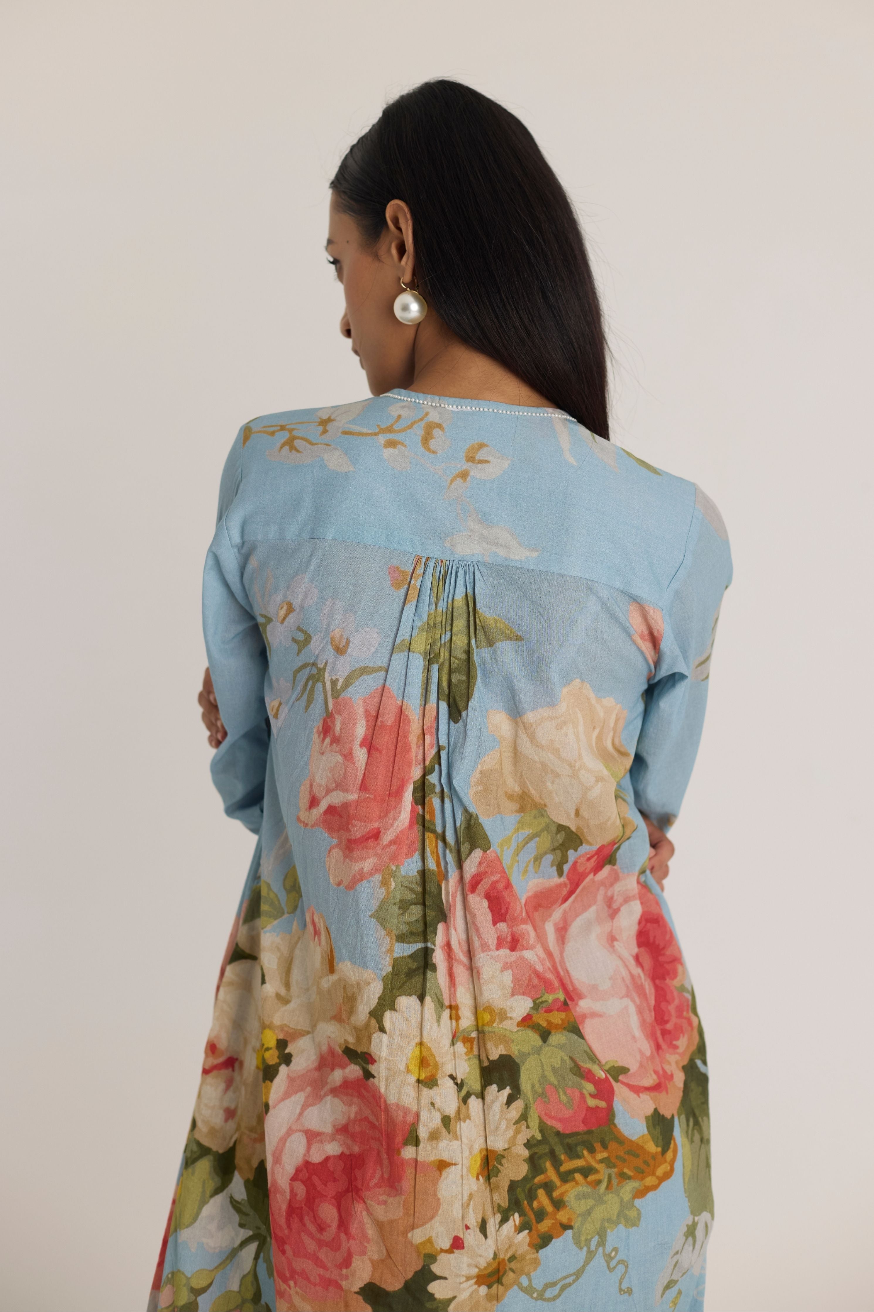 Taffy Long Cotton Kurta Set