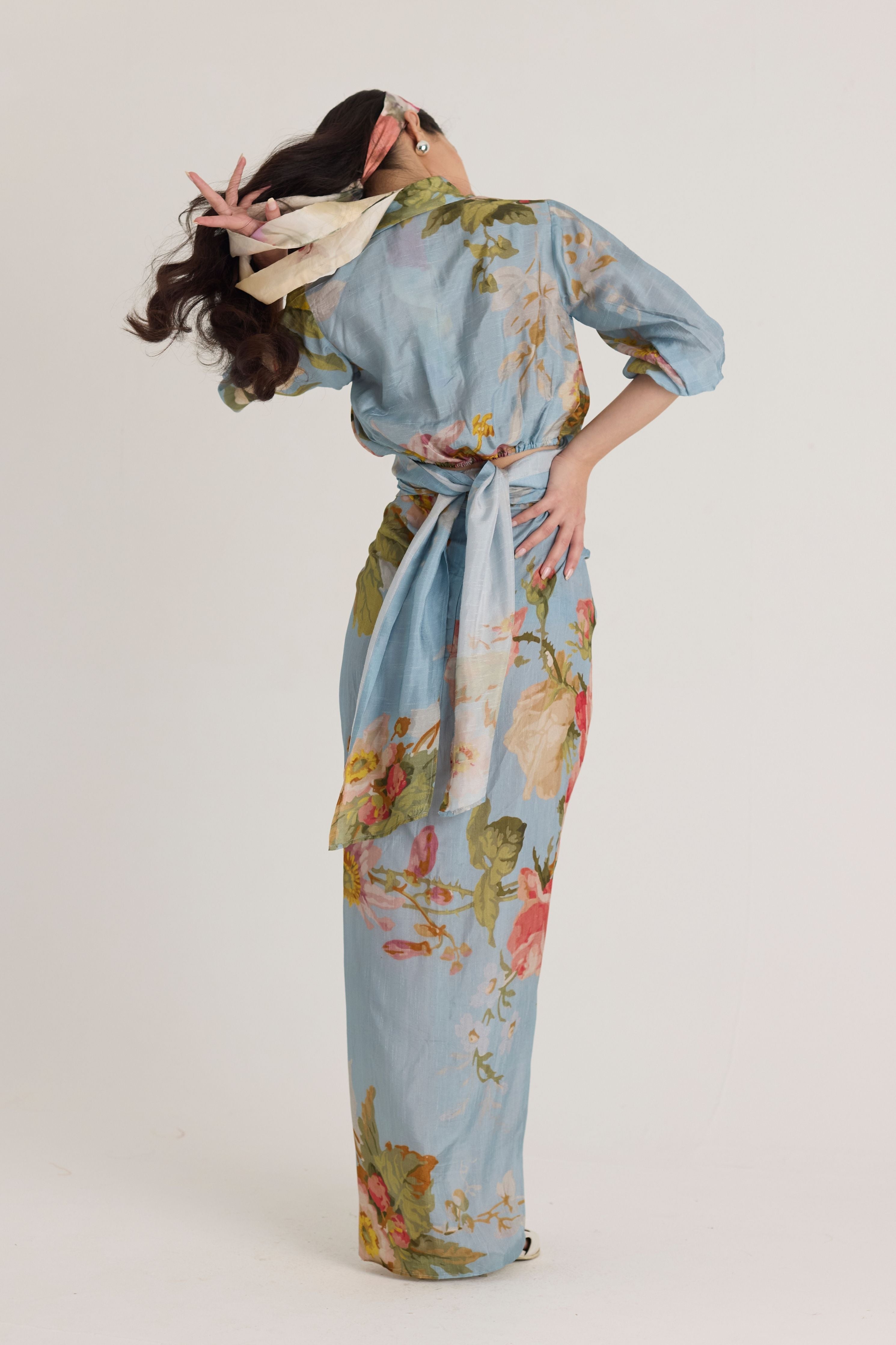 Taffy Tie-Up Top & Skirt Set