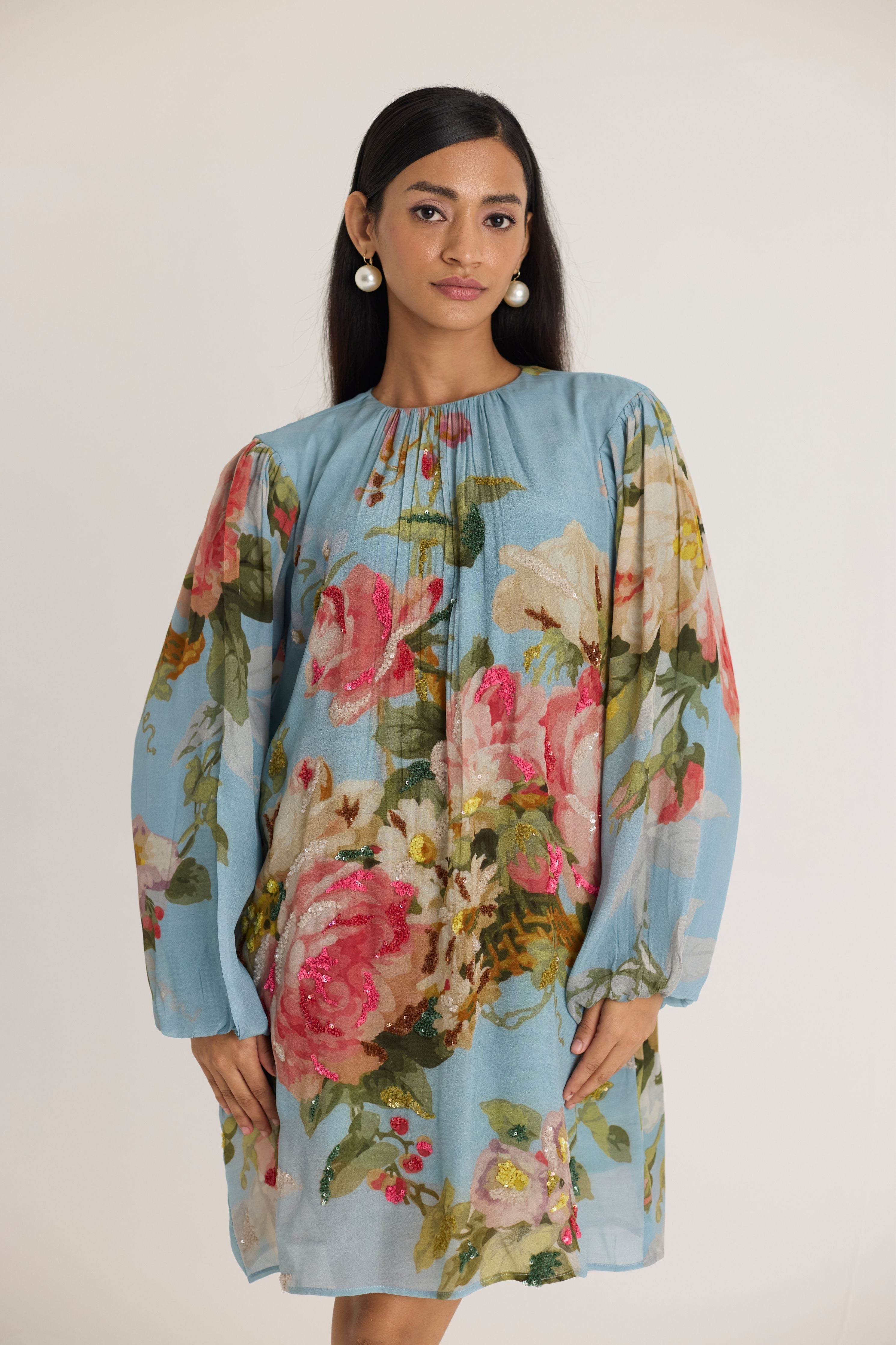 Taffy Embroidered Short Dress