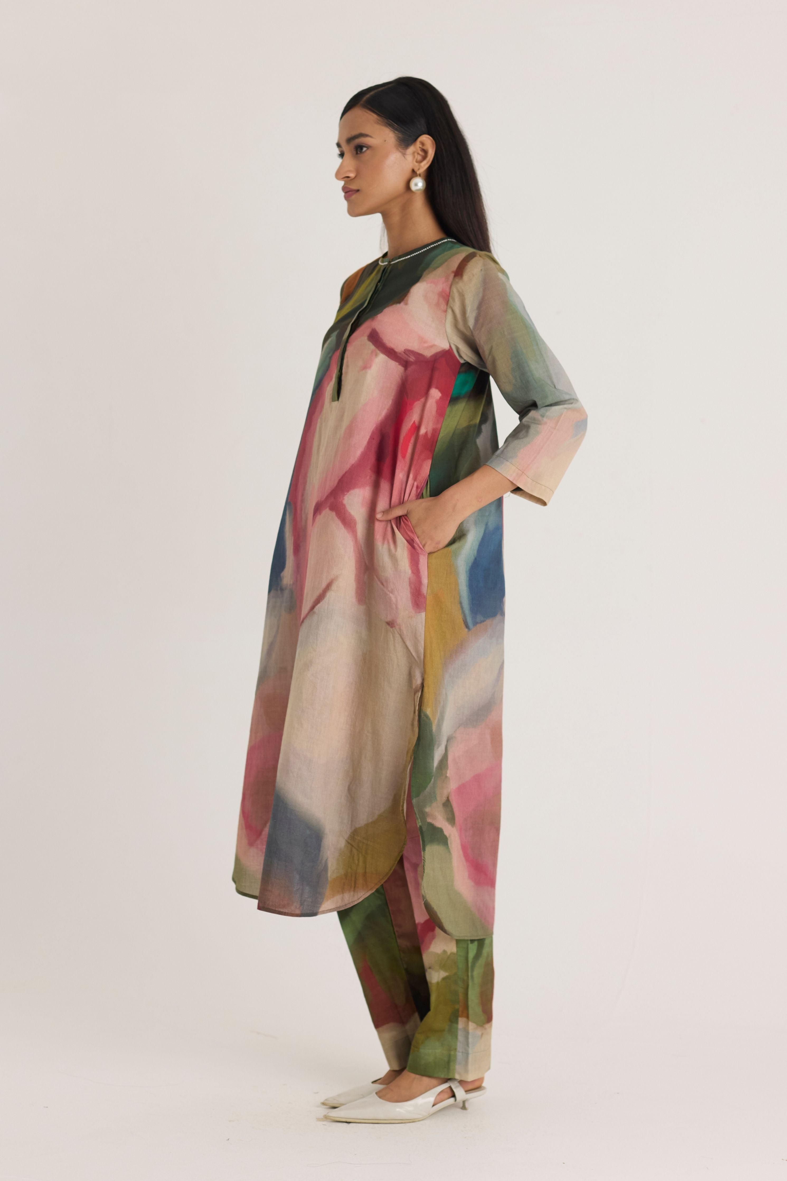 Tilly Long Cotton Kurta Set
