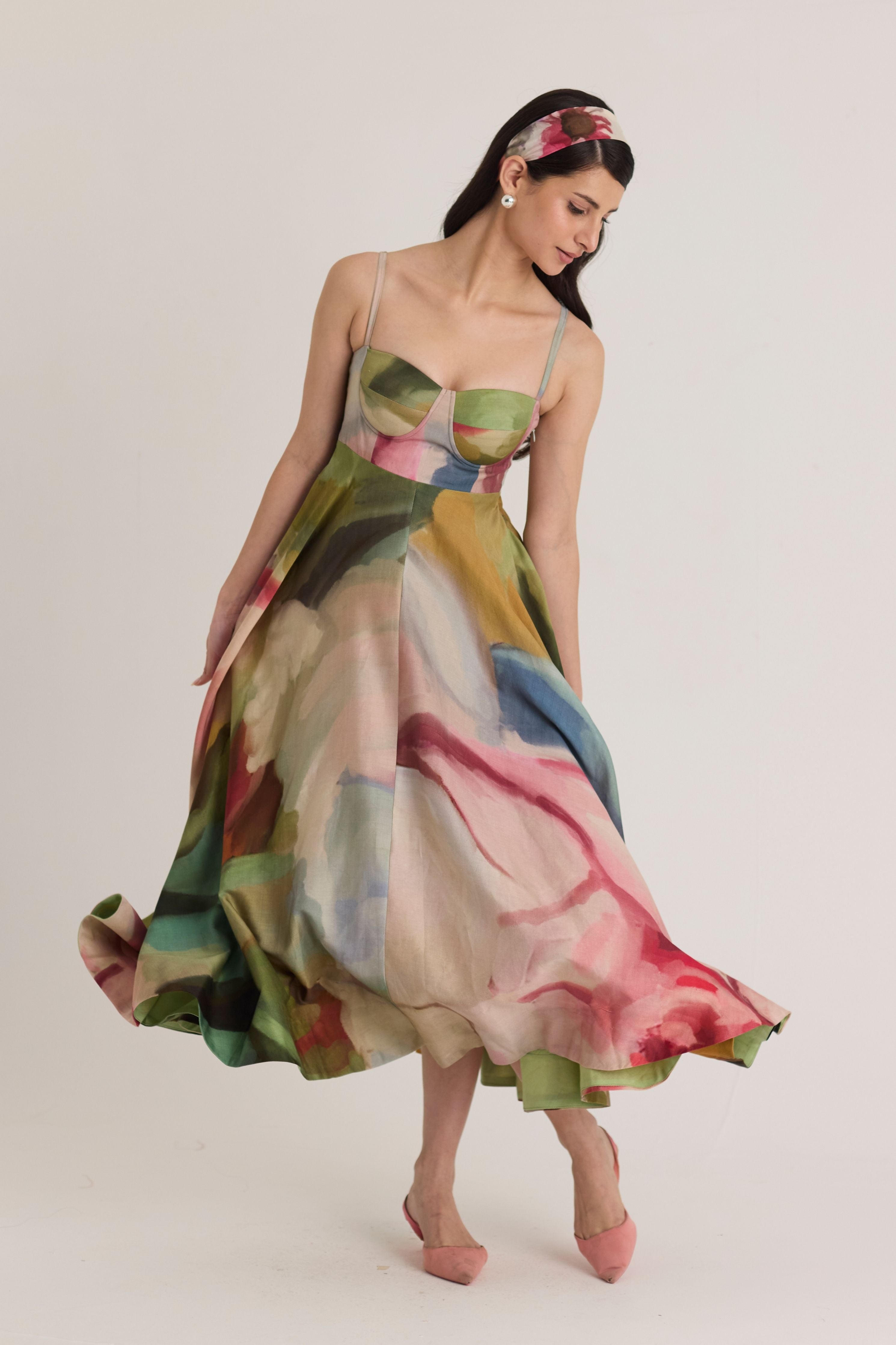 Tilly Flared Bralette Dress