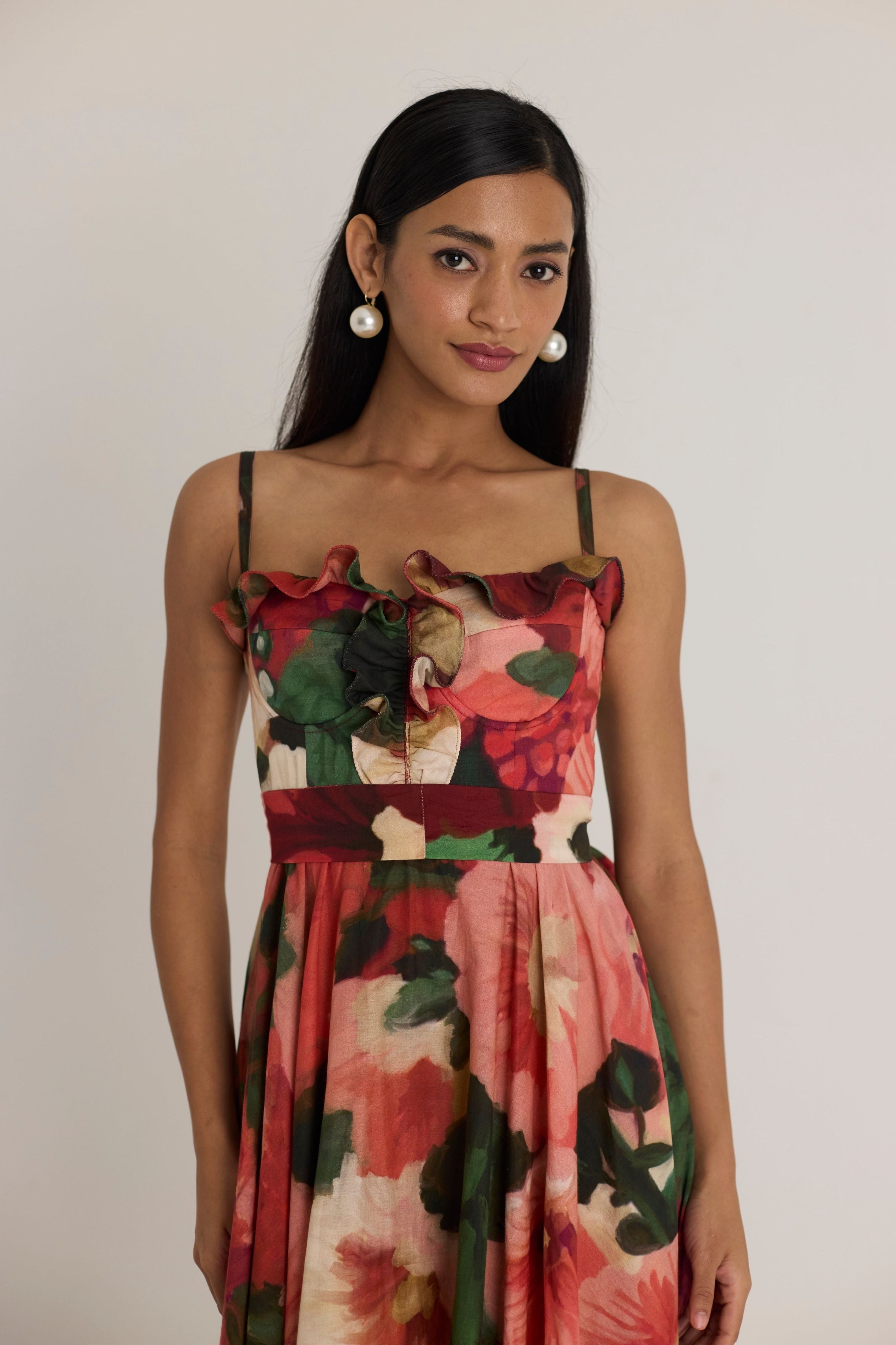 Scarlett Cotton Frill Dress