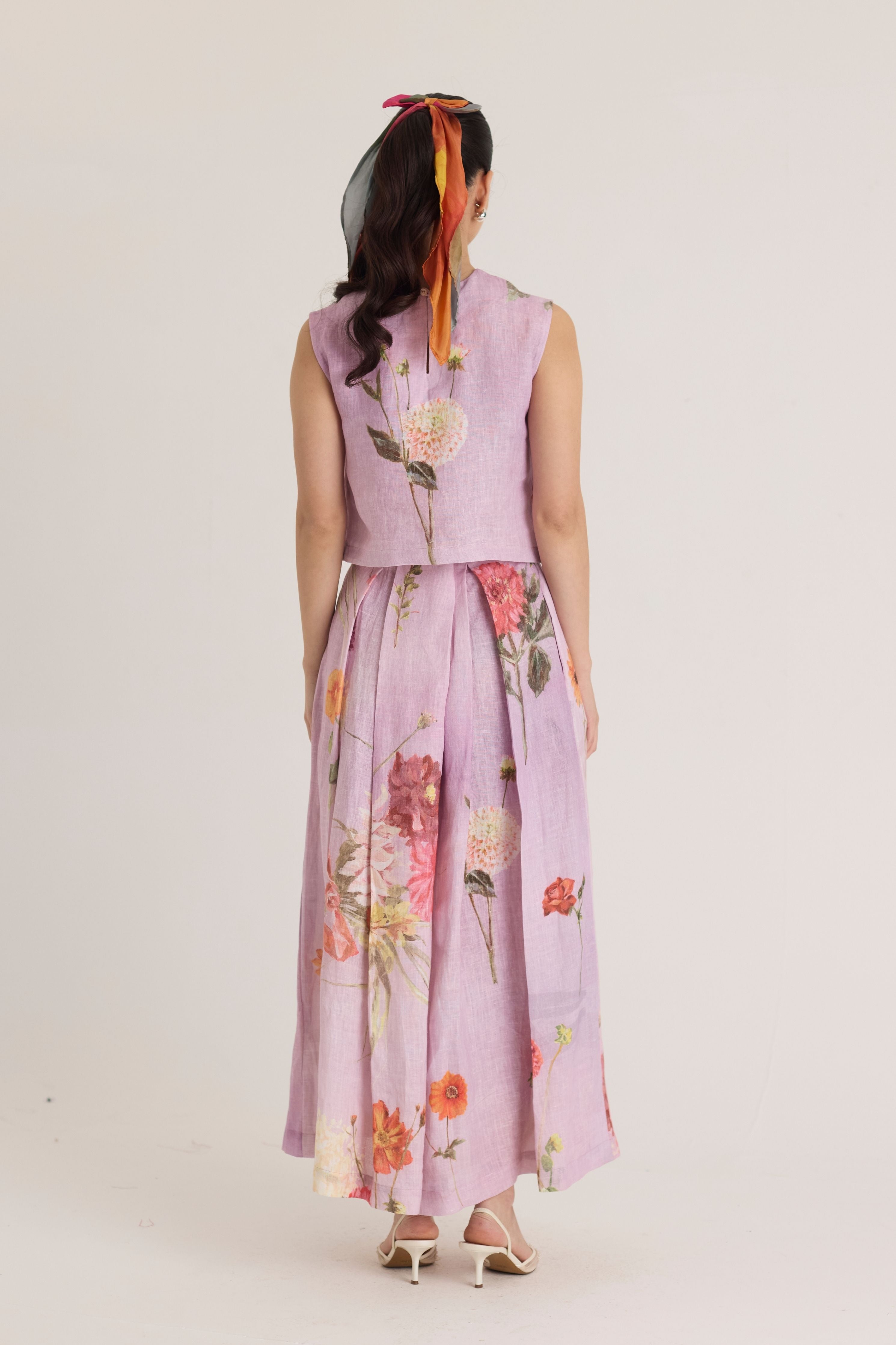 Giggle Berry Linen Top & Skirt Set
