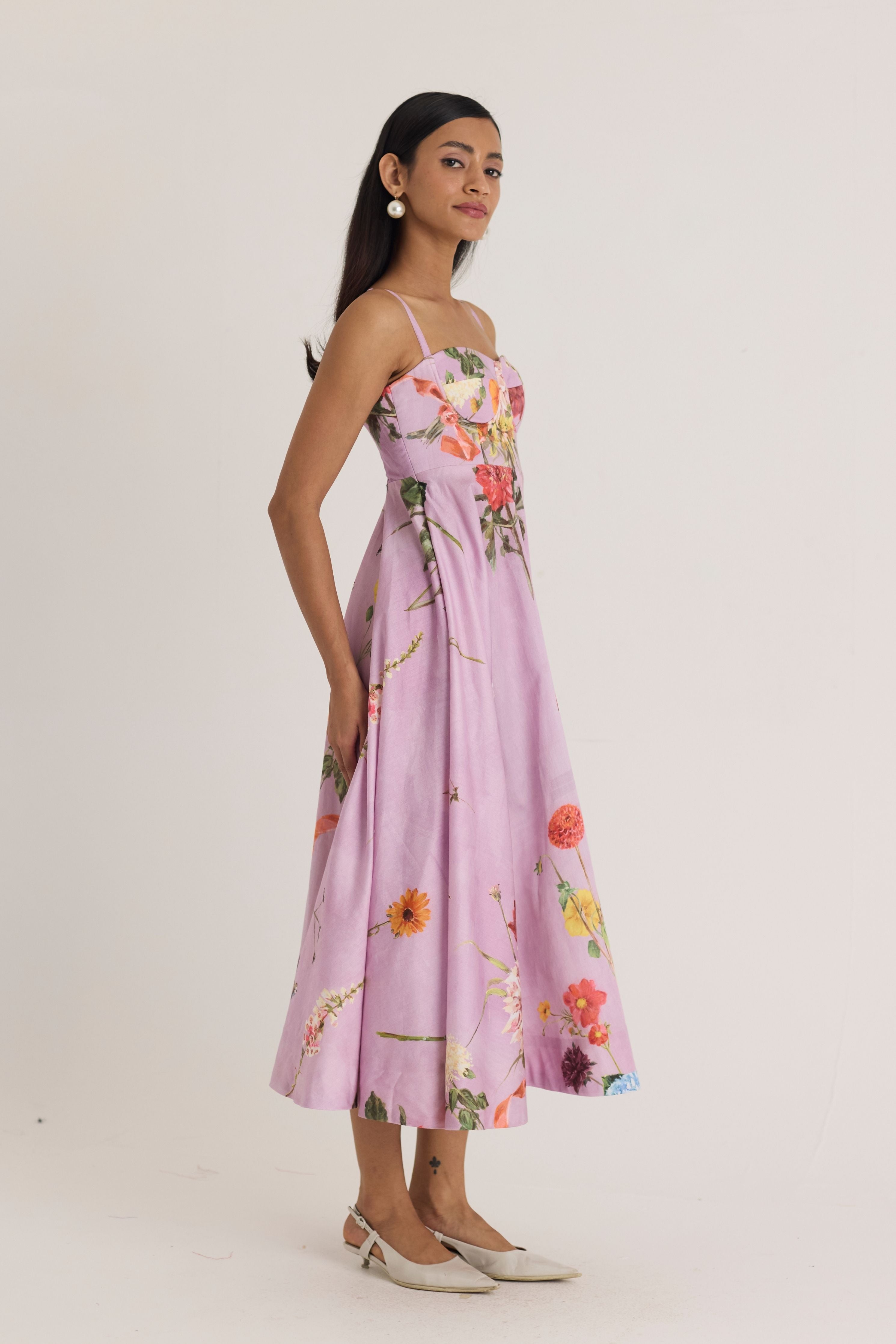 Giggle Berry Flared Bralette Dress
