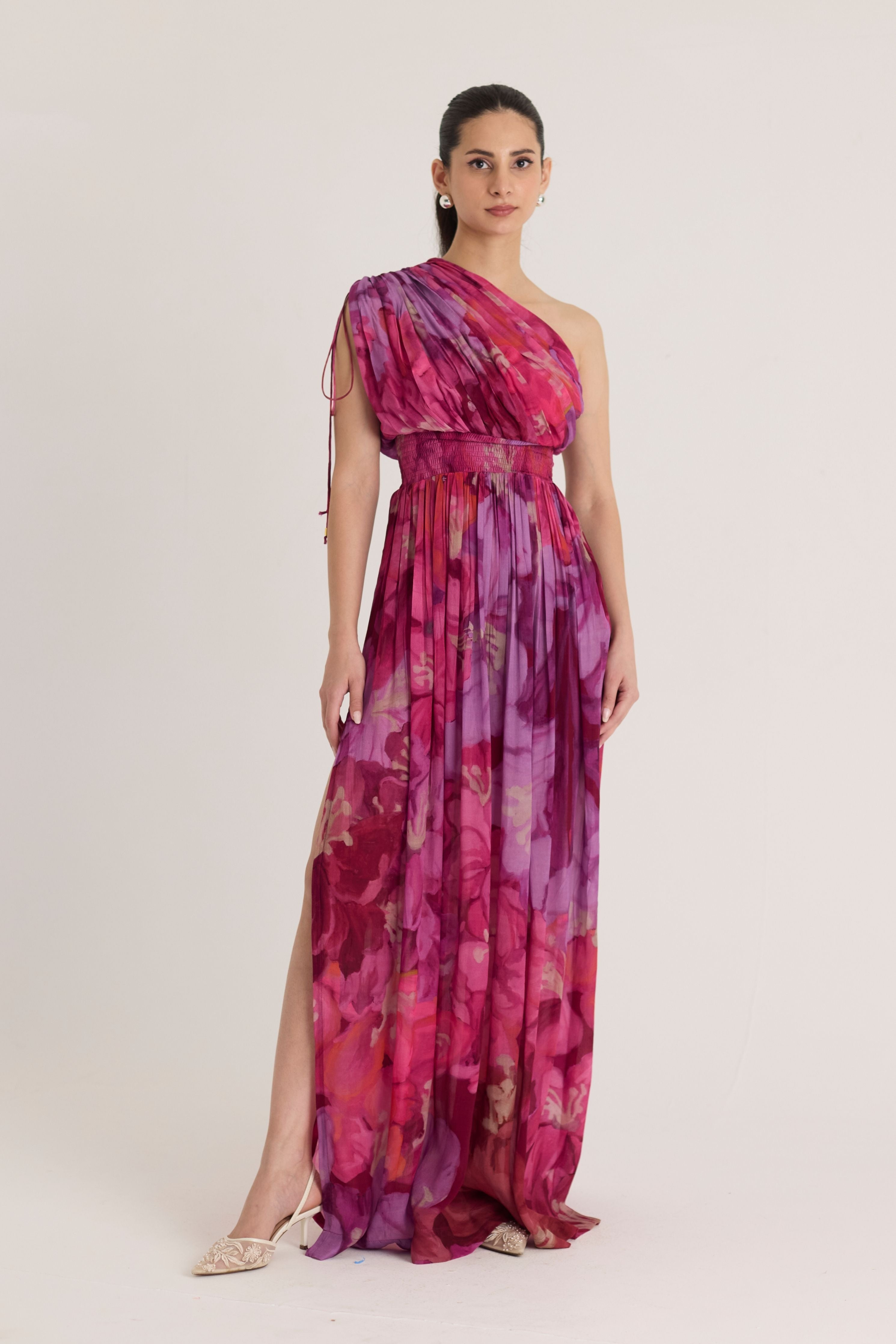Violet One Shoulder Dress