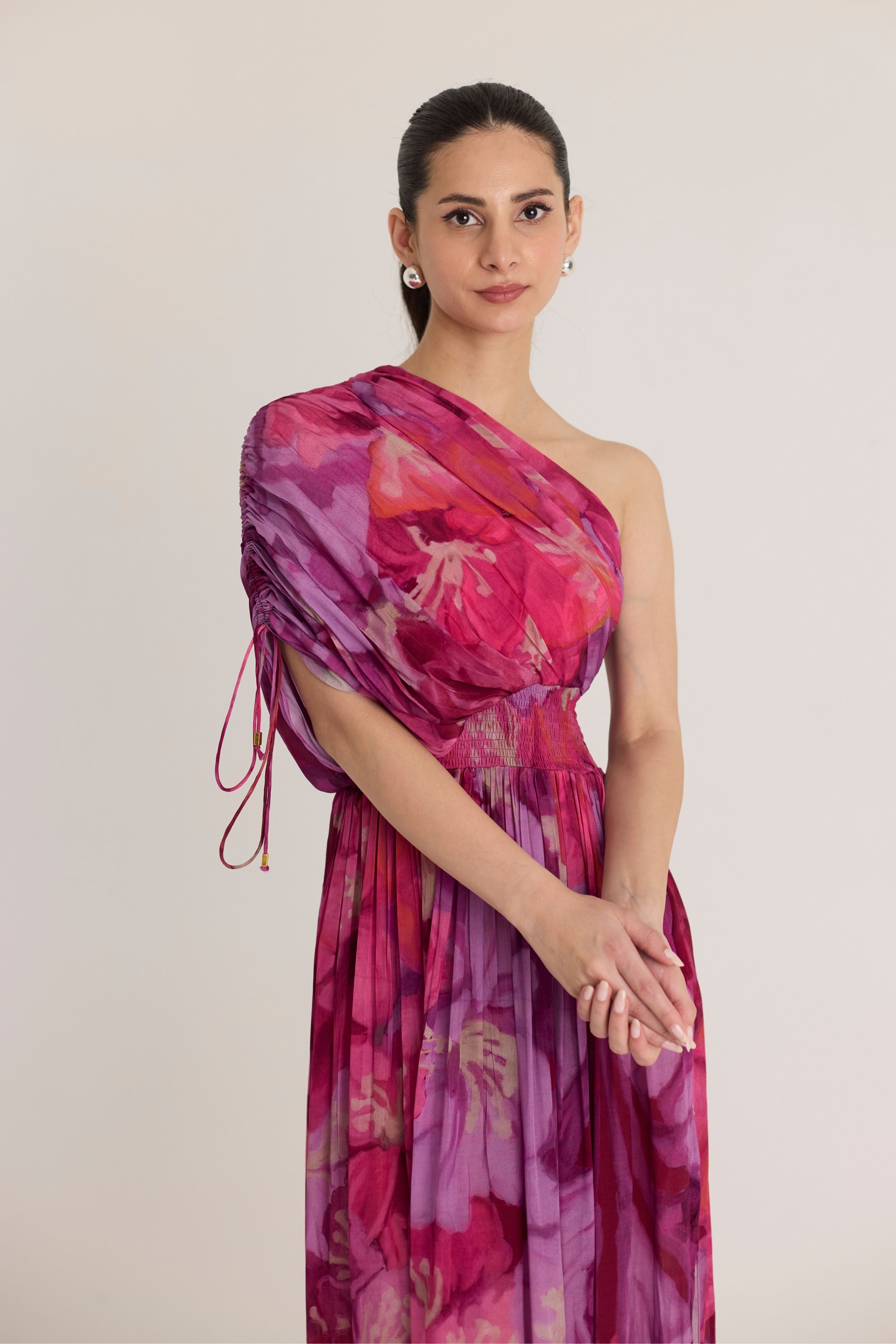 Violet One Shoulder Dress