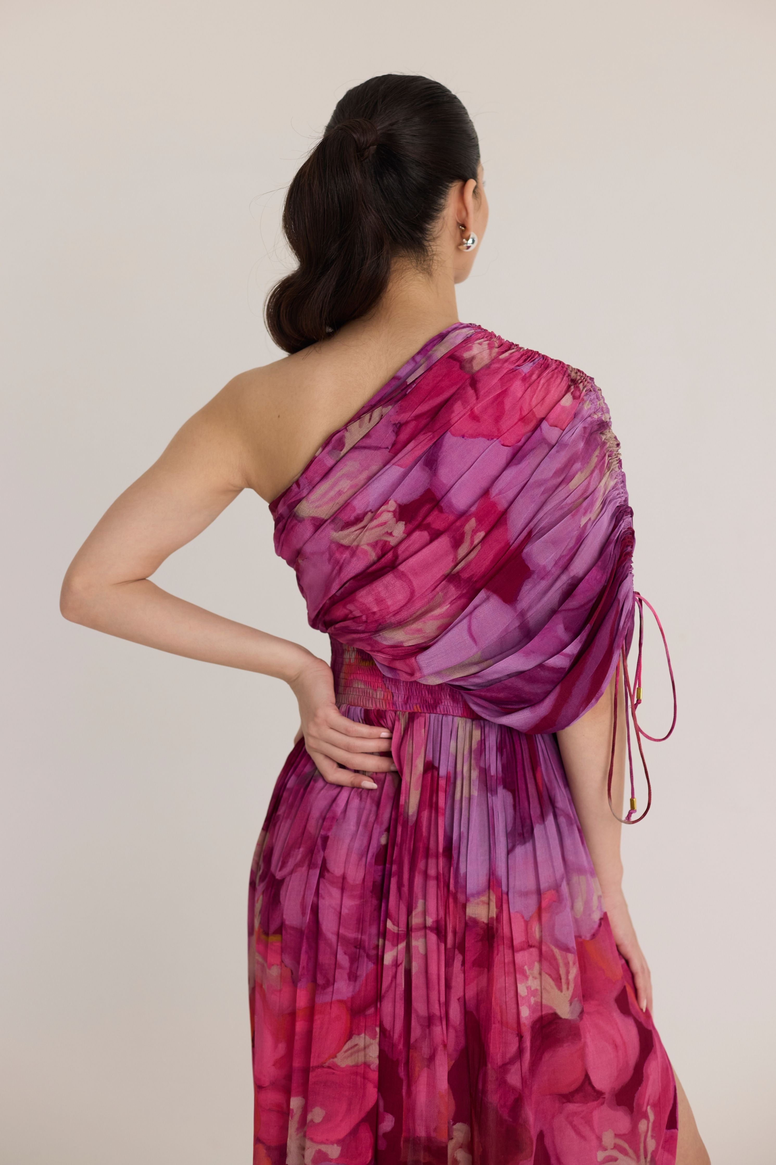 Violet One Shoulder Dress