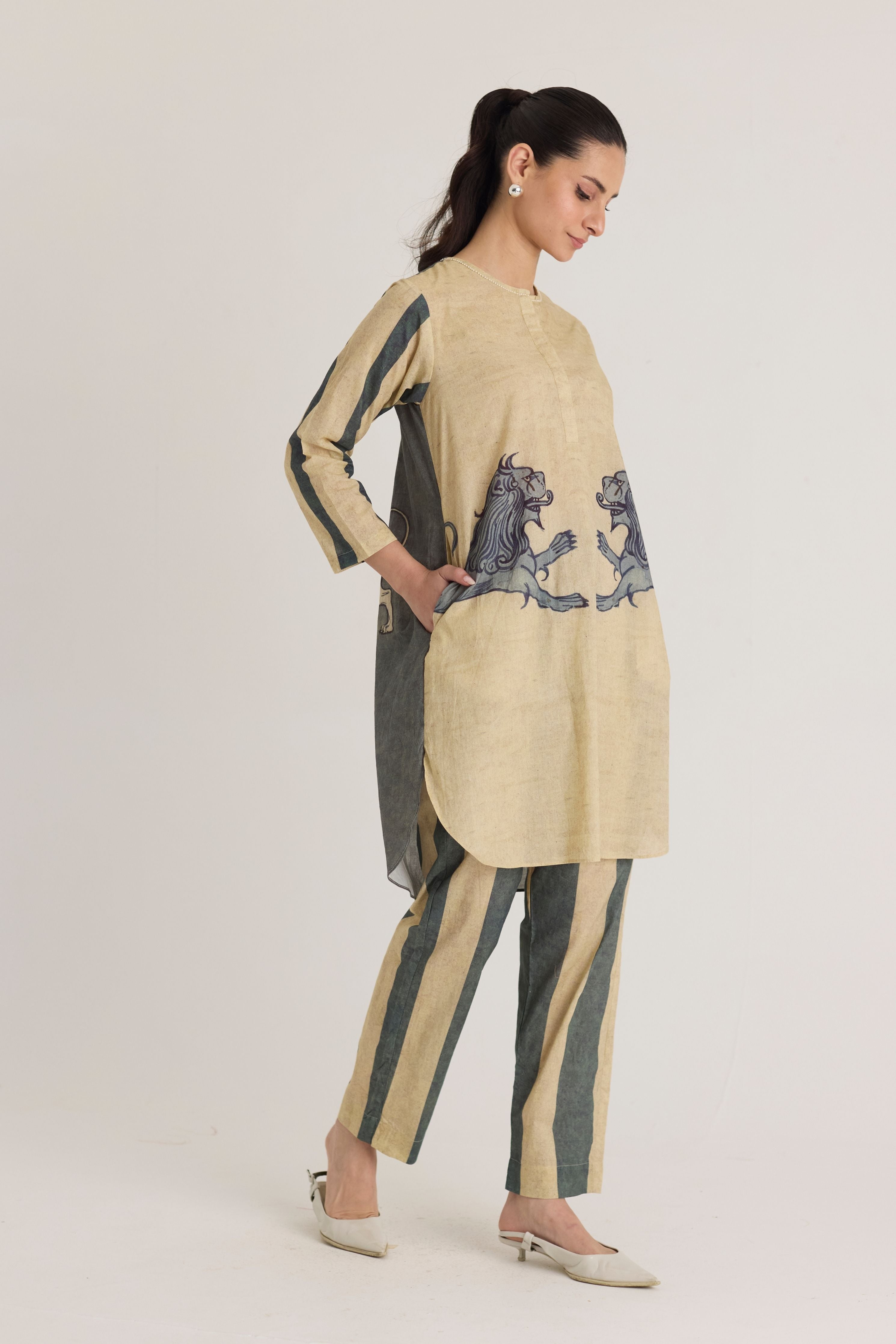 Paws Short Kurta Set