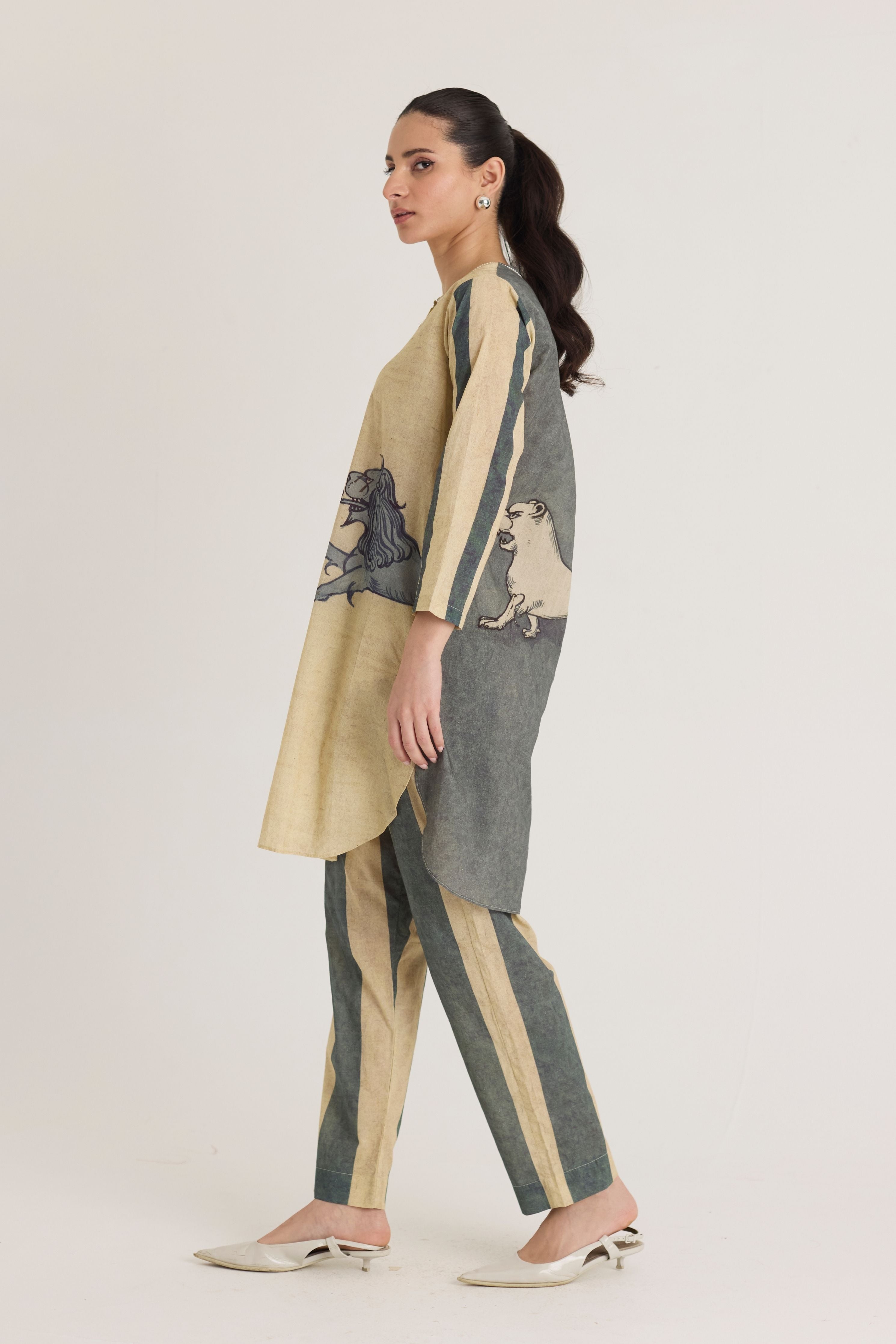 Paws Short Kurta Set