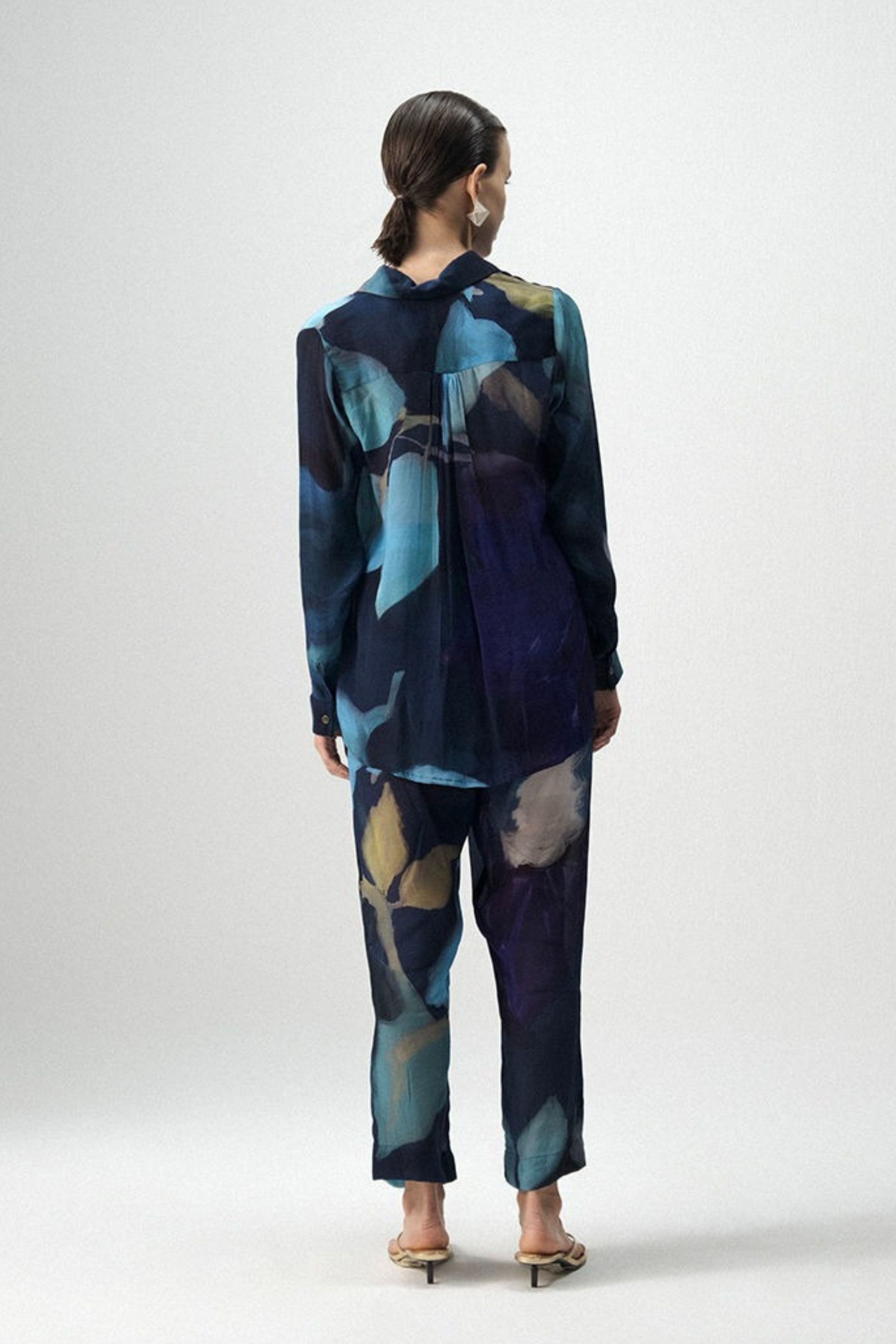 Blue Lagoon Crepe Co-Ord Set