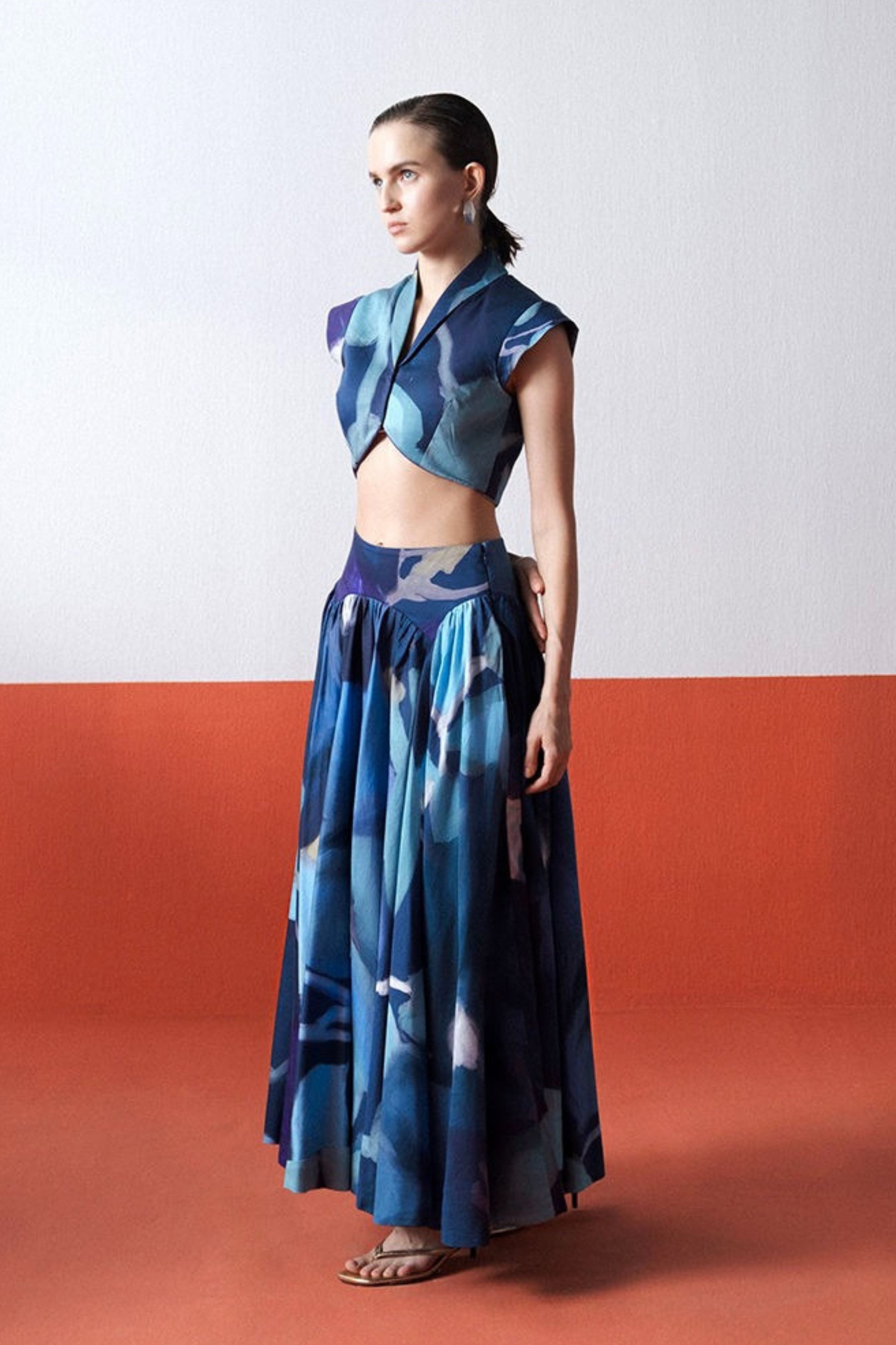 Blue Lagoon Skirt Set