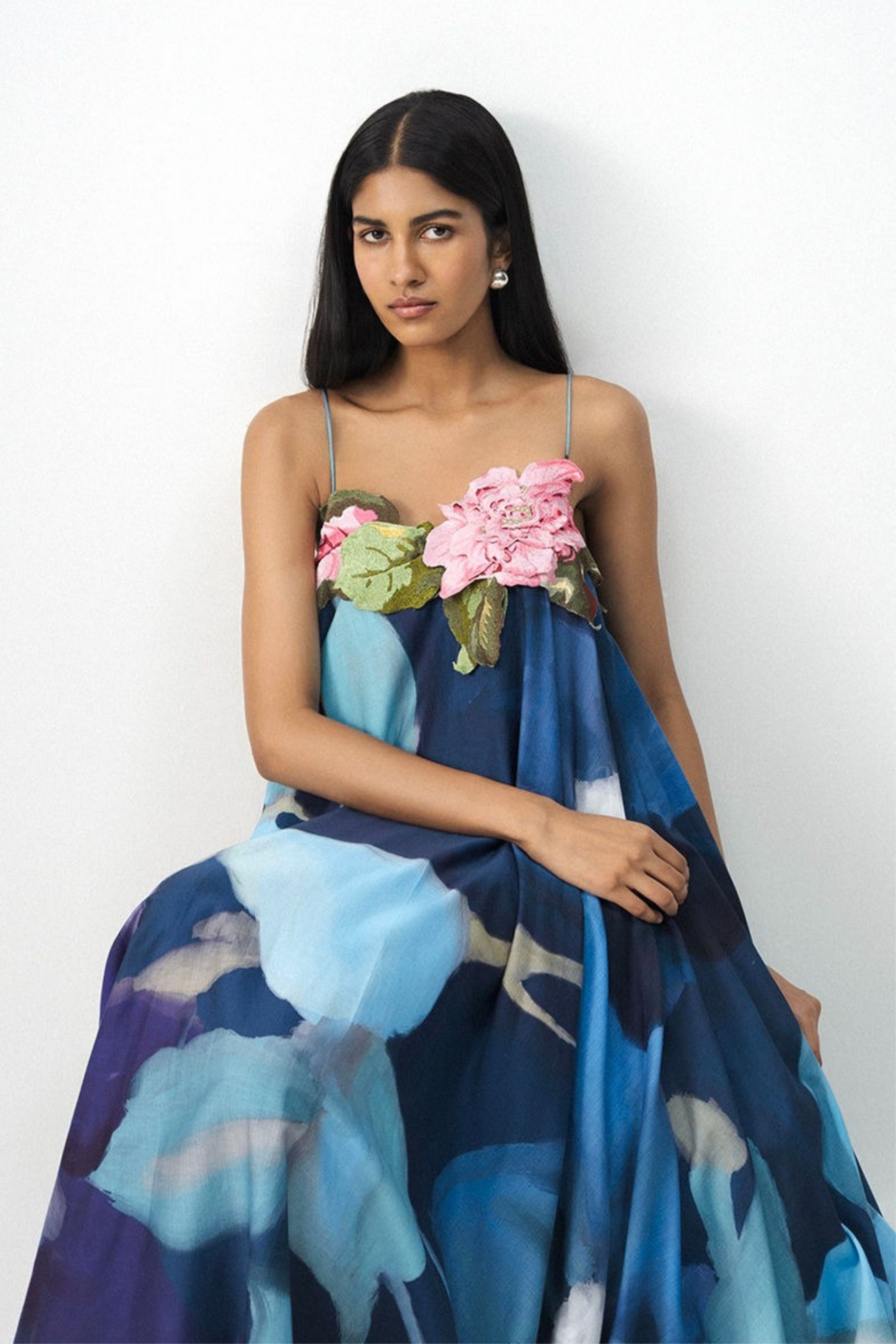 Blue Lagoon Patchwork Dress