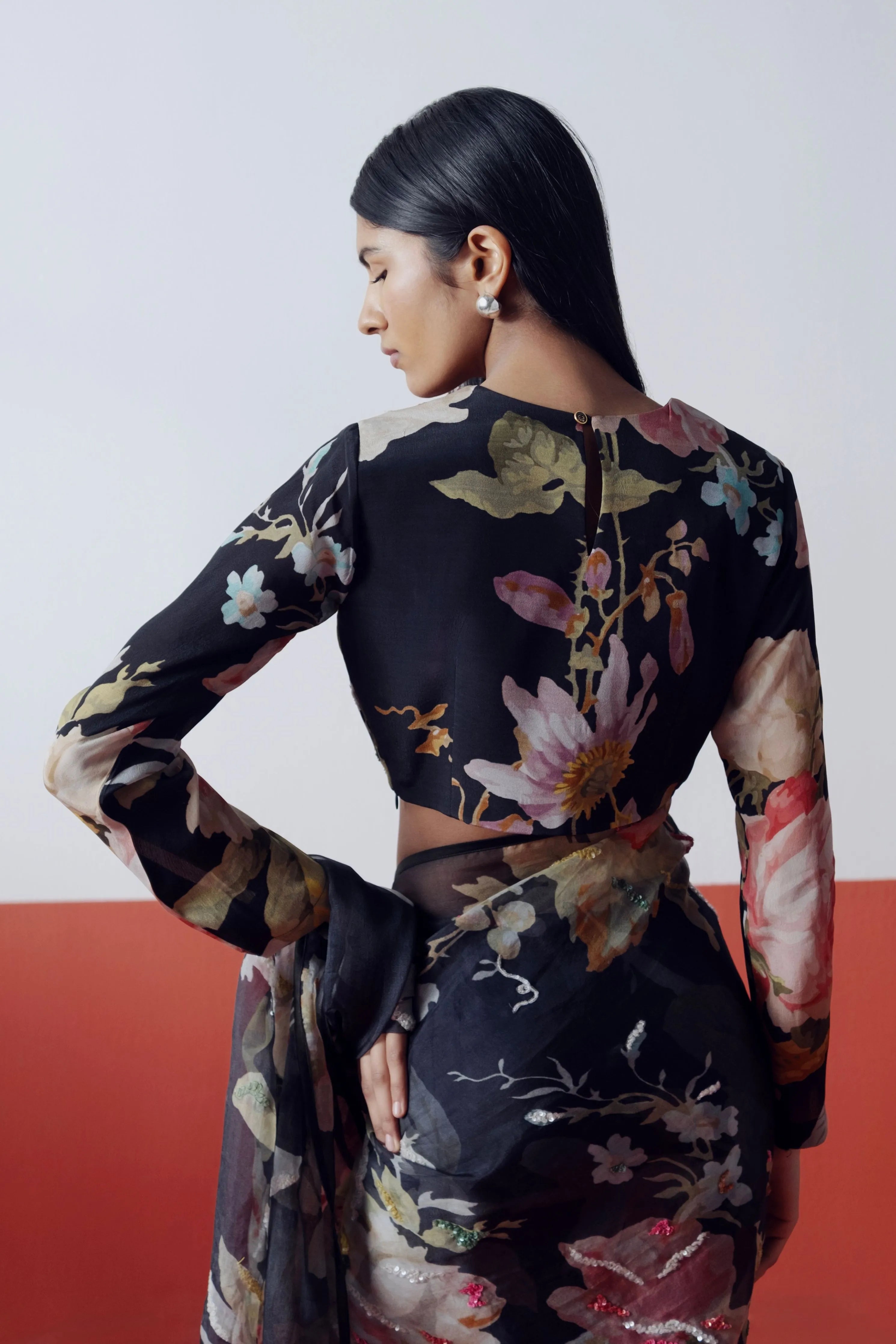 Carmine Embroidered Blouse